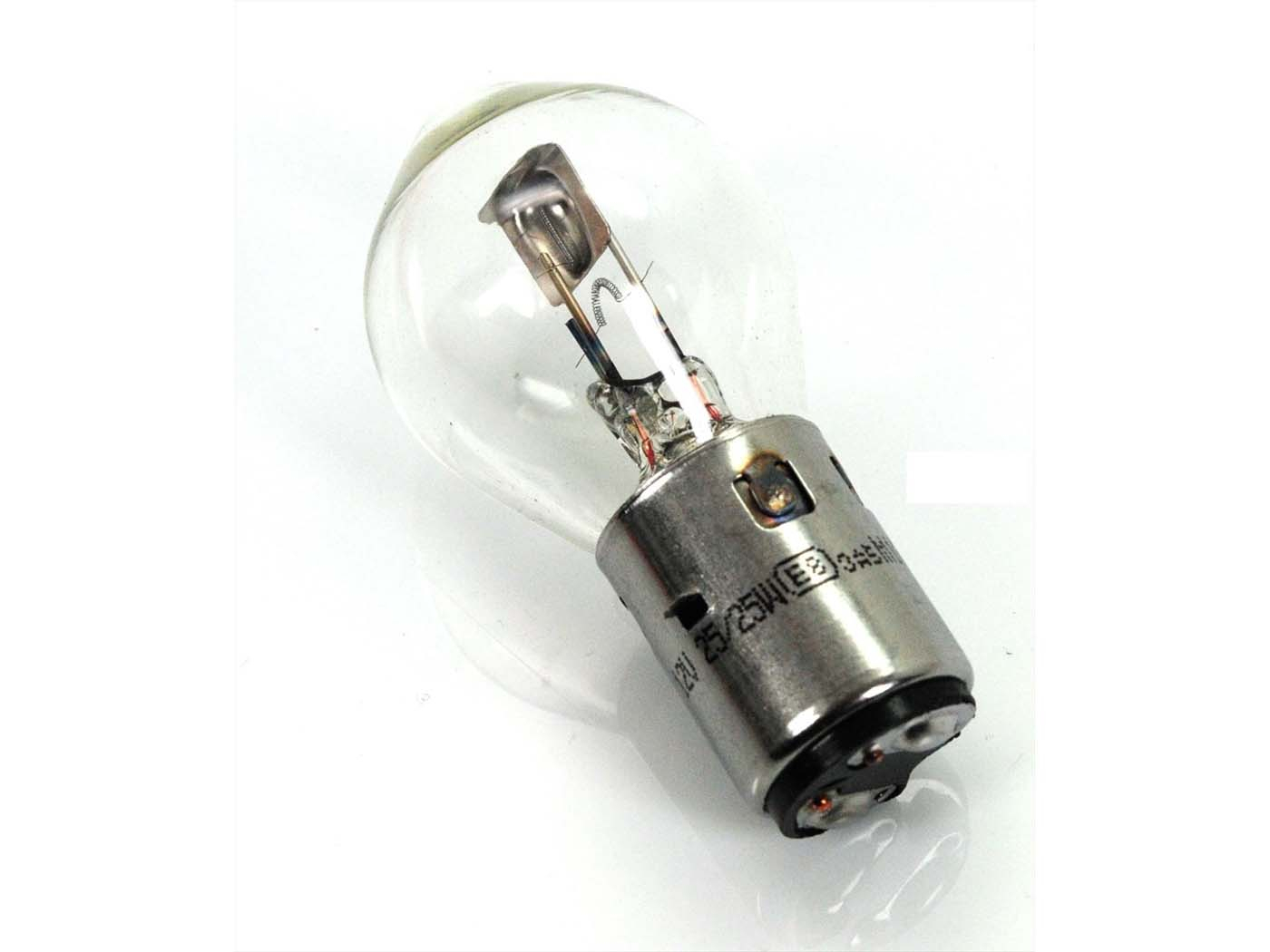 Headlight Bulb 12 Volt 25/25 Watt Base Diameter 20mm For Zündapp R 50 Scooter Type 561, Kreidler Florett, Hercules