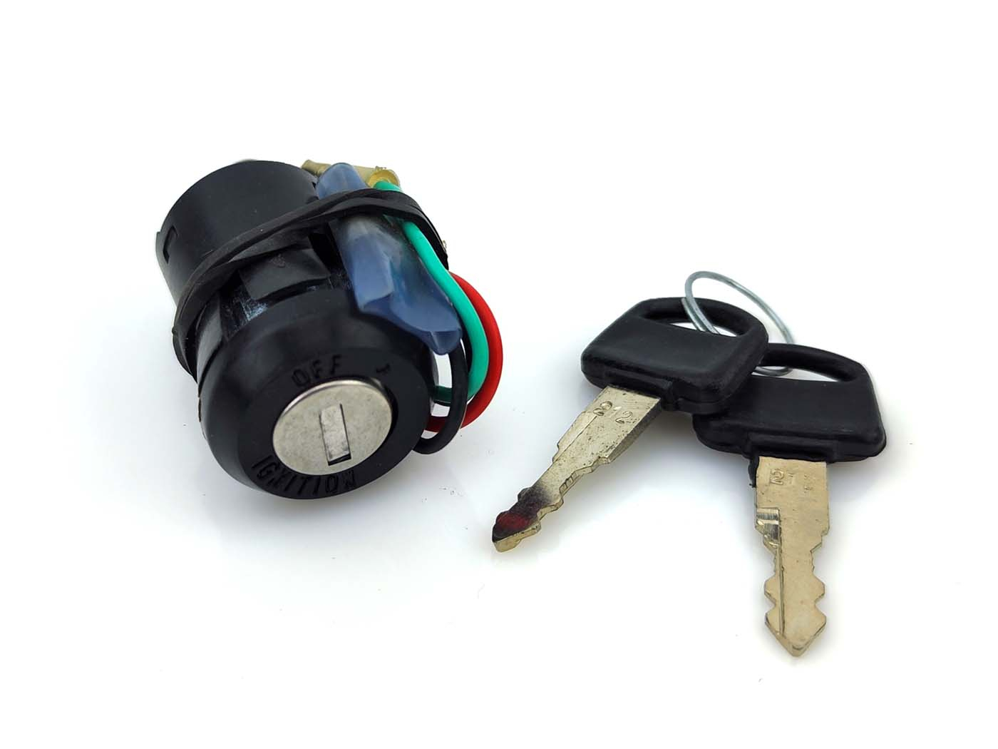 Ignition Lock 4-pole With Mounting Bracket And 2 Keys For Honda MT 5, 50, MB 50