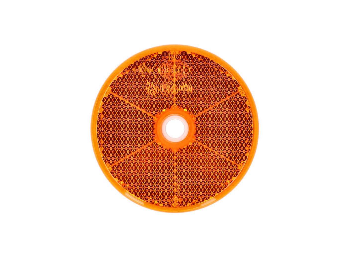 Reflector Hella 60mm 6mm Yellow For Kreidler Flory MF MP, Zündapp, Hercules, Puch, Simson