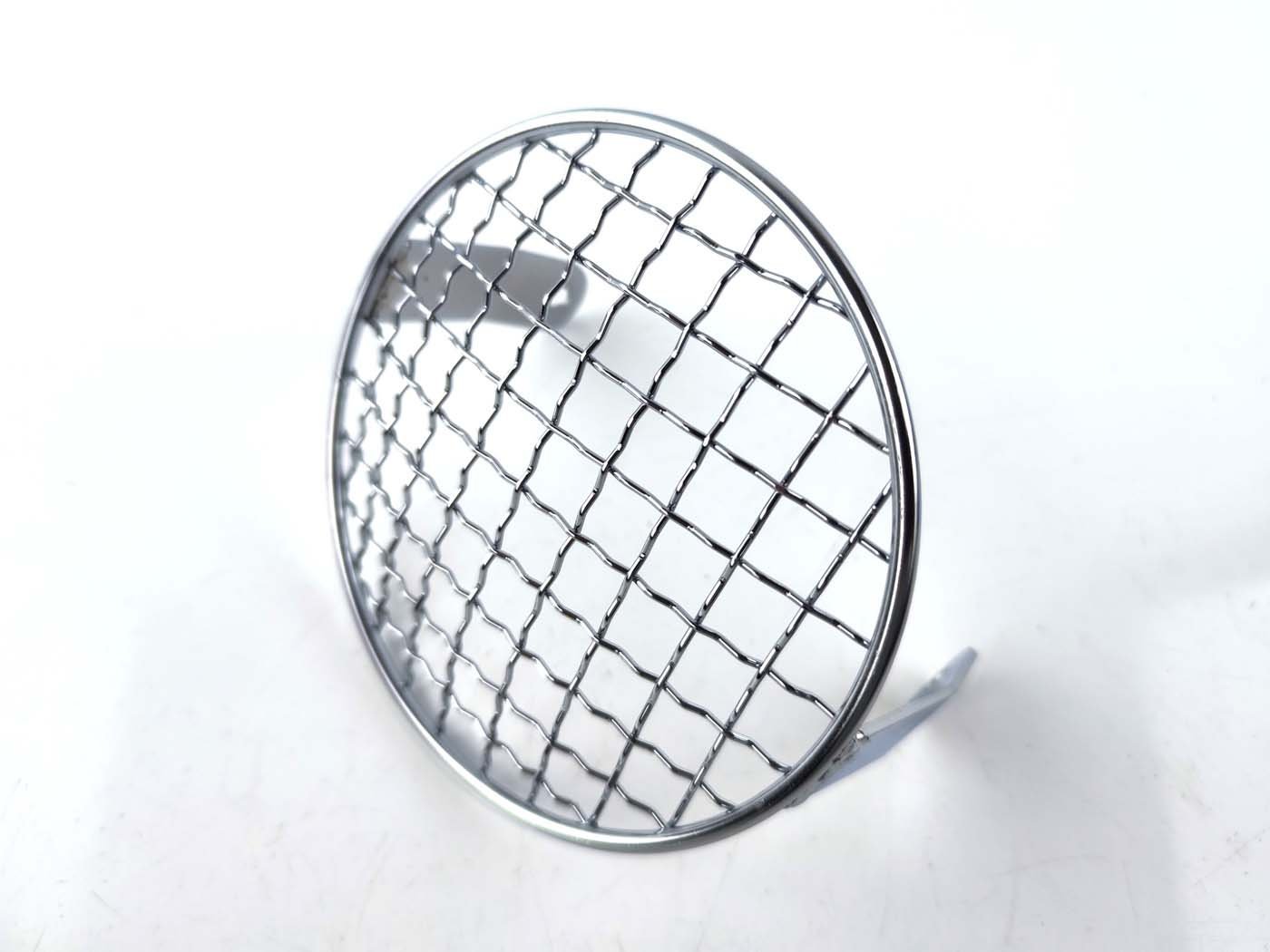 Headlight Grille Chrome 1 Piece Outer Diameter 130mm Mounting Distance Distance Of The Mounting To The Headlight Glass 55mm For Zündapp, Kreidler, Hercules, Puch, DKW, KTM