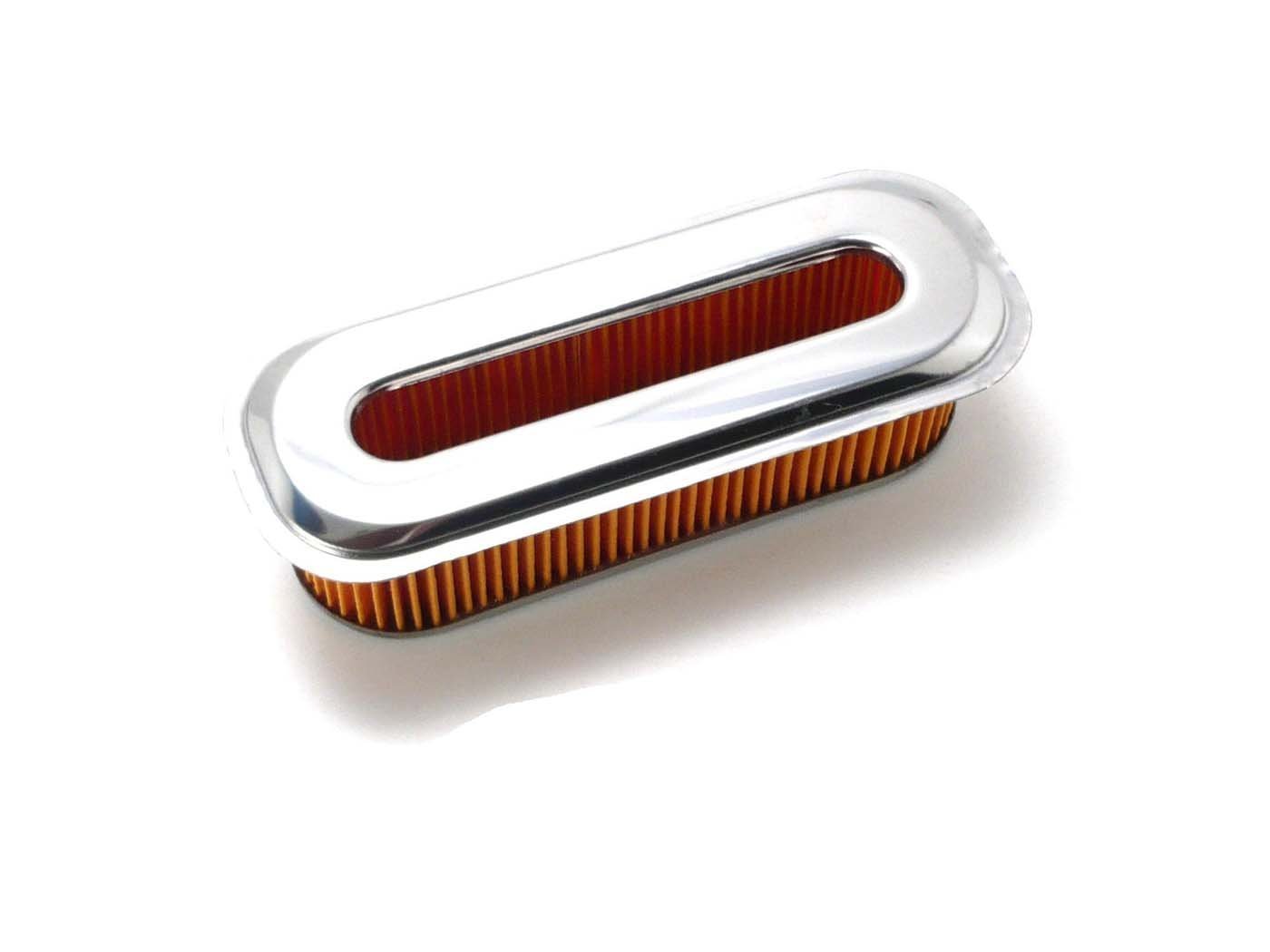 Air Filter Rectangular Chrome For Zündapp C 50 Sport, GTS 50, KS Cross, Super Water Cooled, 80, 80