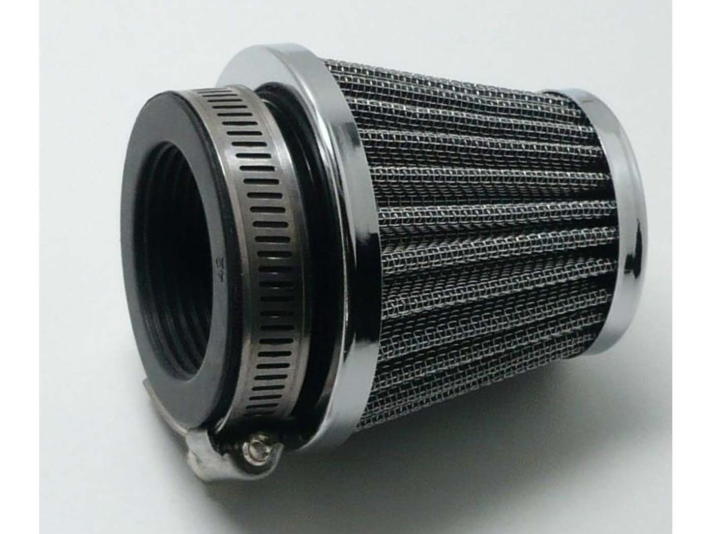 Air Filter 48mm Black Silver For Zündapp, Kreidler, Hercules, Puch, Simson Moped, Moped, Mokick, KKR, Scooter