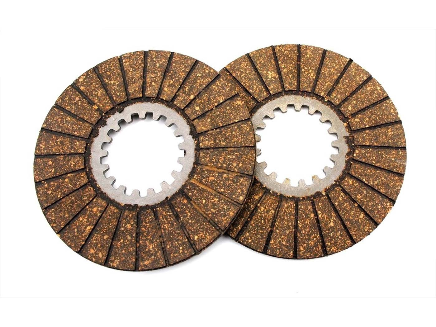 Friction Plates DR 2 Pieces Pad Thickness 3.35 To 3.7mm Diameter Inside Approx. 35.65/30mm Outside 94mm For Hercules, Roller 50, MK 50 Super 4, 1, 2, 3M, 4M, Supra Prima G3, MP Hobby Rider HR SB