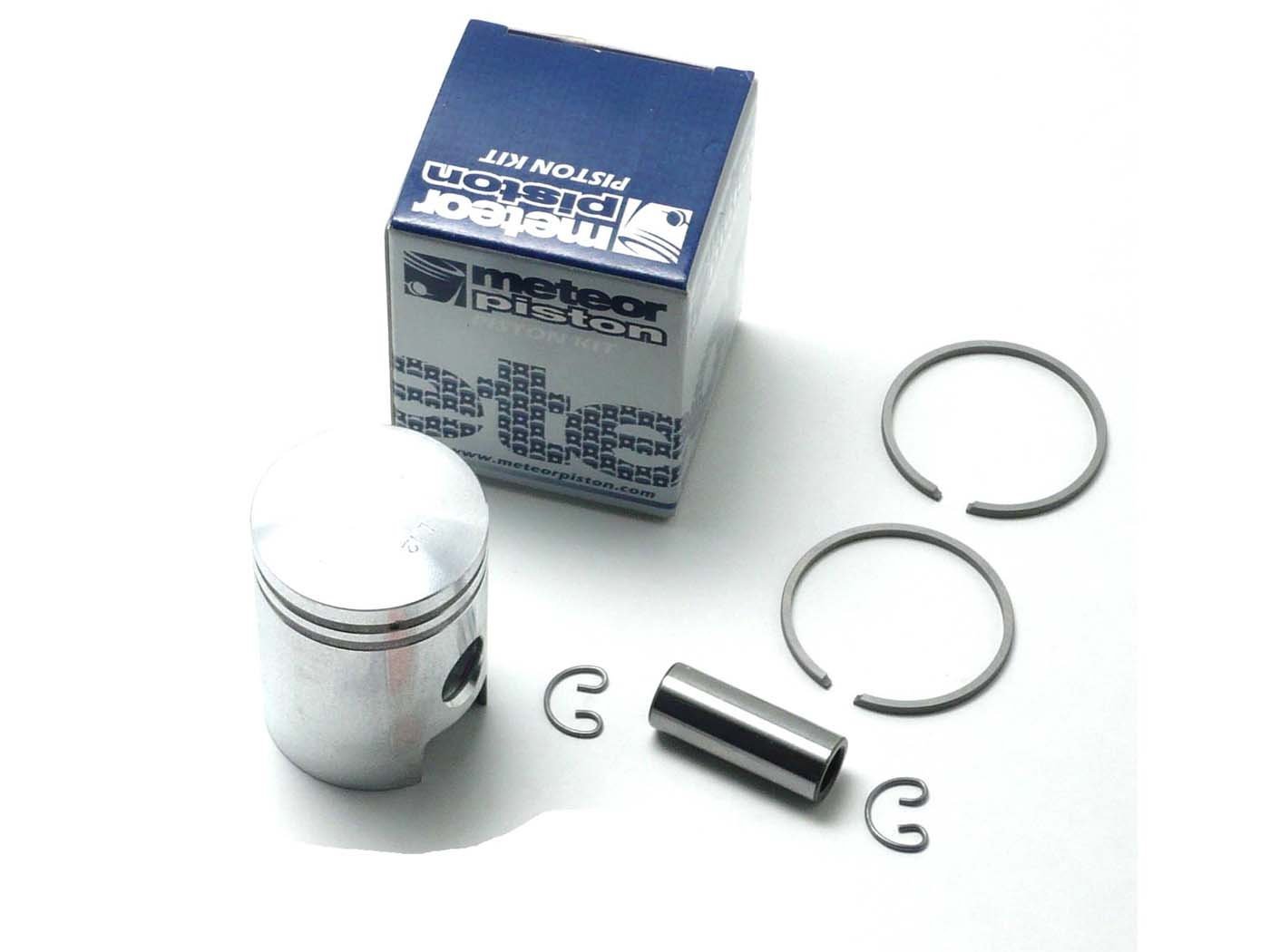 Piston Set Meteor Aluminum 37.99mm With Piston Pin 12mm And Two Piston Rings For Hercules, Prima