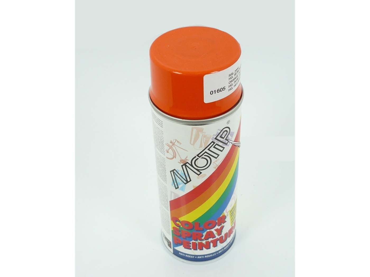 Paint Spray Can Alkyd Paint 400ml Color Orange RAL 2004 For Moped Mokick