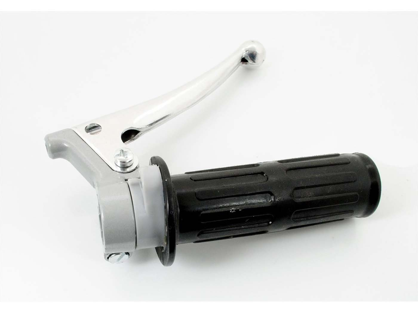 Throttle Grip Fitting With Brake Lever Gray For Garelli Peugeot Mobylette Automatic Moped