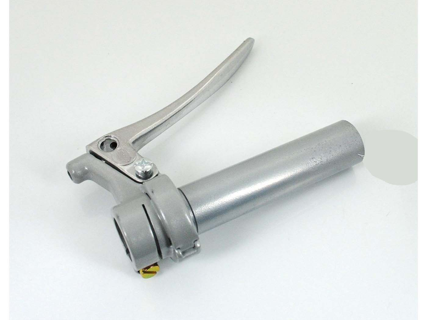 Throttle Grip Metal Silver 22mm 100mm For Zündapp, Kreidler, Hercules, Puch, KTM, DKW, Miele, Rixe, NSU, Gritzner, Bauer Moped, Moped