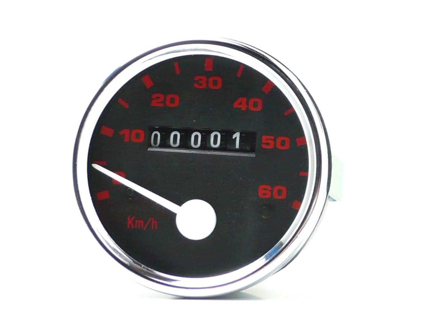 Speedometer VDO 60mm Diameter 3mm Shaft Mount For Piaggio Moped, Moped