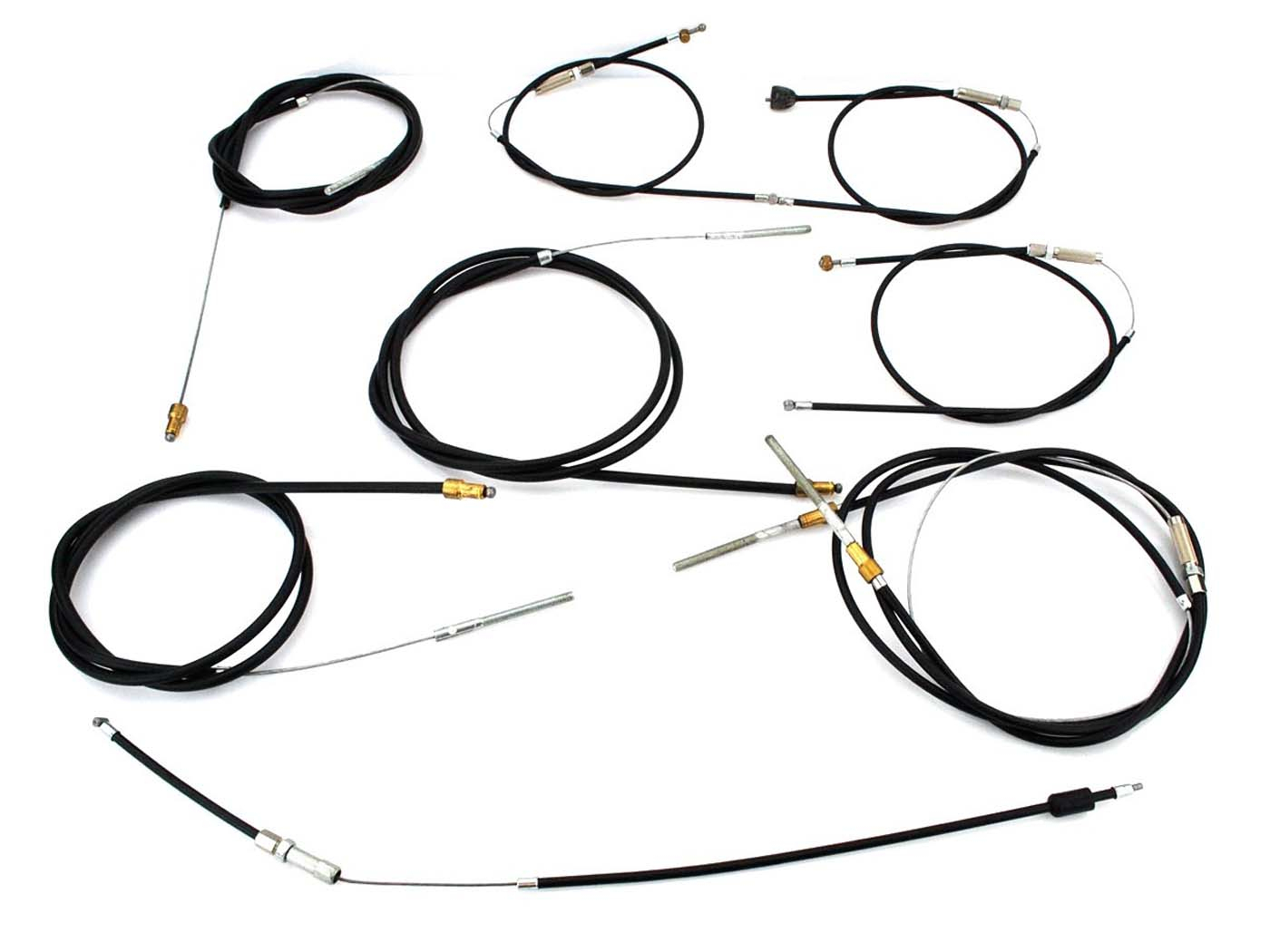 Motor Bowden Cable Set 8 Parts For Simson Duo 4/2