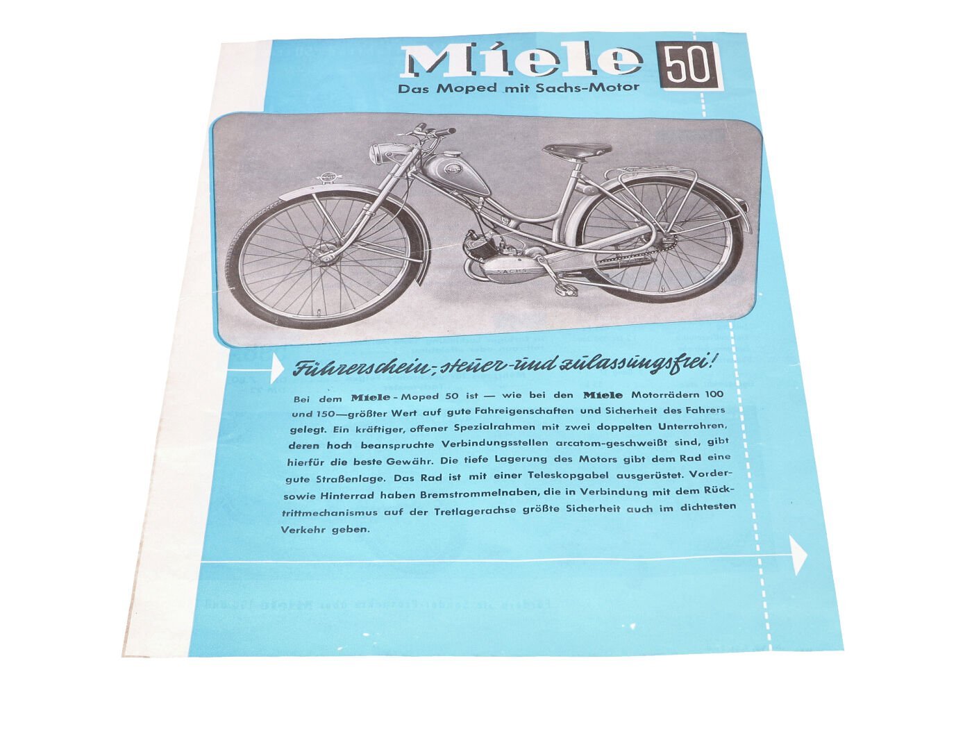 Advertisement For Miele K 50 Moped