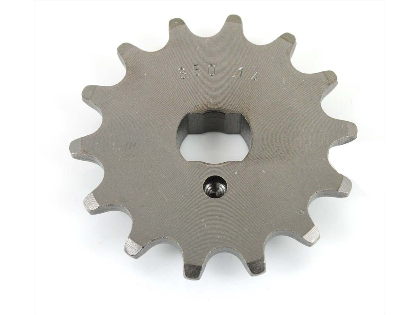 Chain Sprocket Esjot 14 Teeth Pitch 415 For CS 25, Hai CX C 50 Sport, R Scooter, ZL Moped Moped Mokick