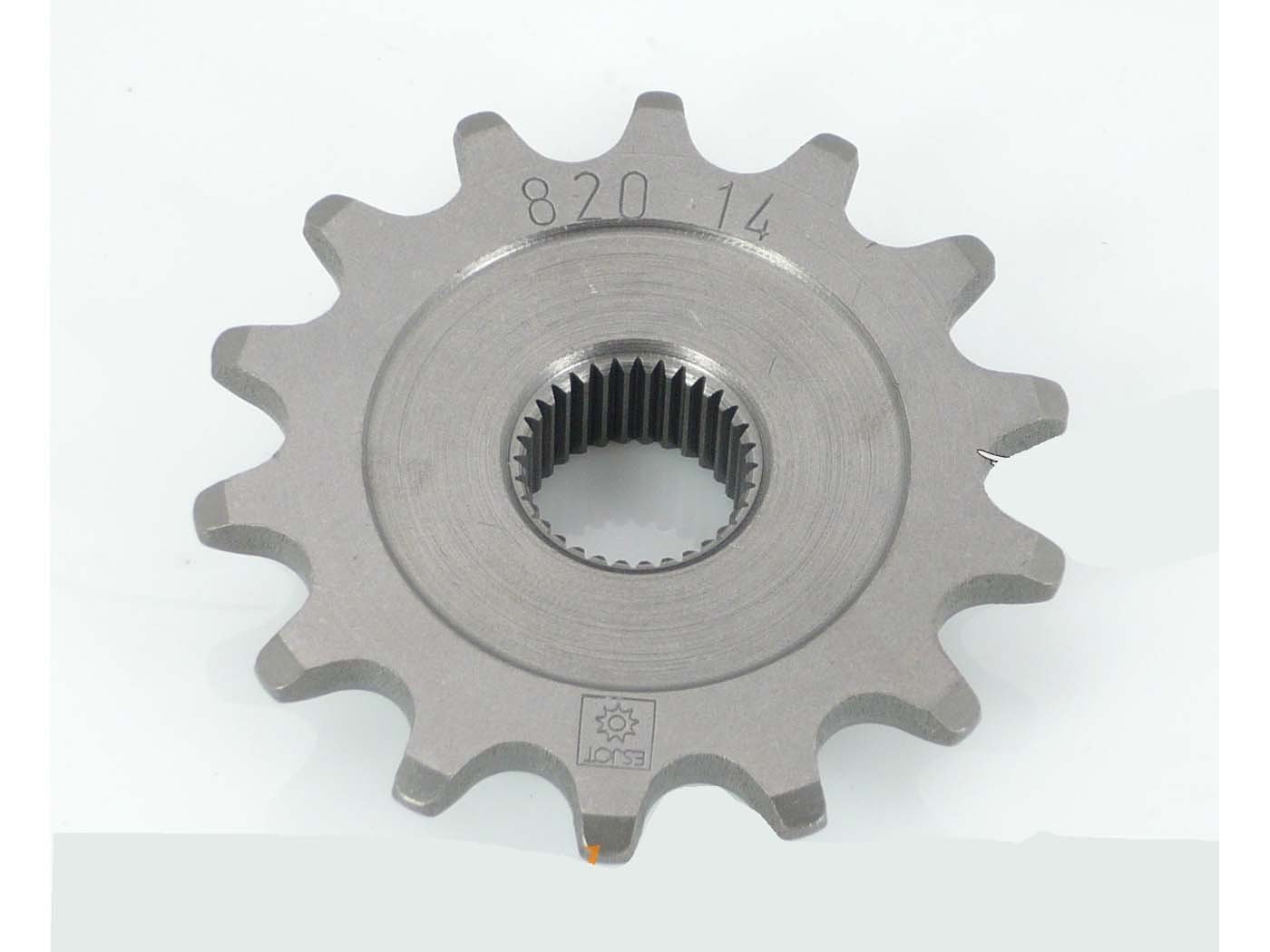 Pinion Esjot Steel 14 Teeth 17mm For Zündapp Hai 50 Enduro Mokick Type 448-110, CS 448-010, 448-011, GTS 517-39 L0, 529-020, 529-022, 529-023, 529-024, KS Super SL 517-012, RS Scooter 561-051, 561-06 Falconette