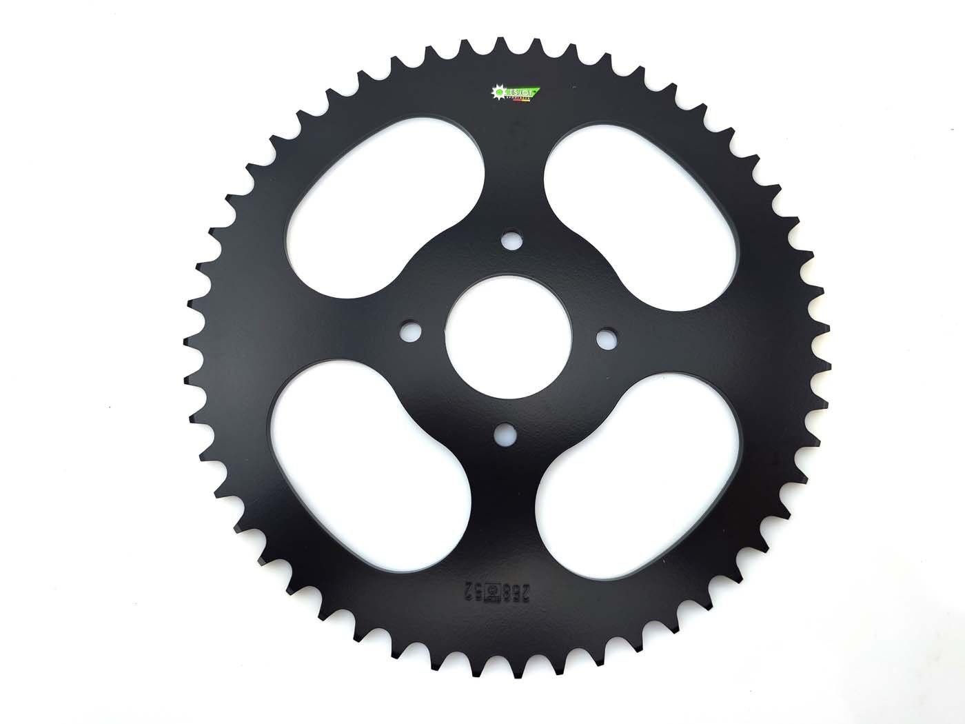 Sprocket Esjot Reinforced 52 Teeth Black For Hercules Prima 1, 2, 3, 4, 5, 6, MP MF M HR Hobby Rider, P MX SX, Optima Pronto, Presto, Garelli Cross 40, KTM 505 Automatic, 2 Speed
