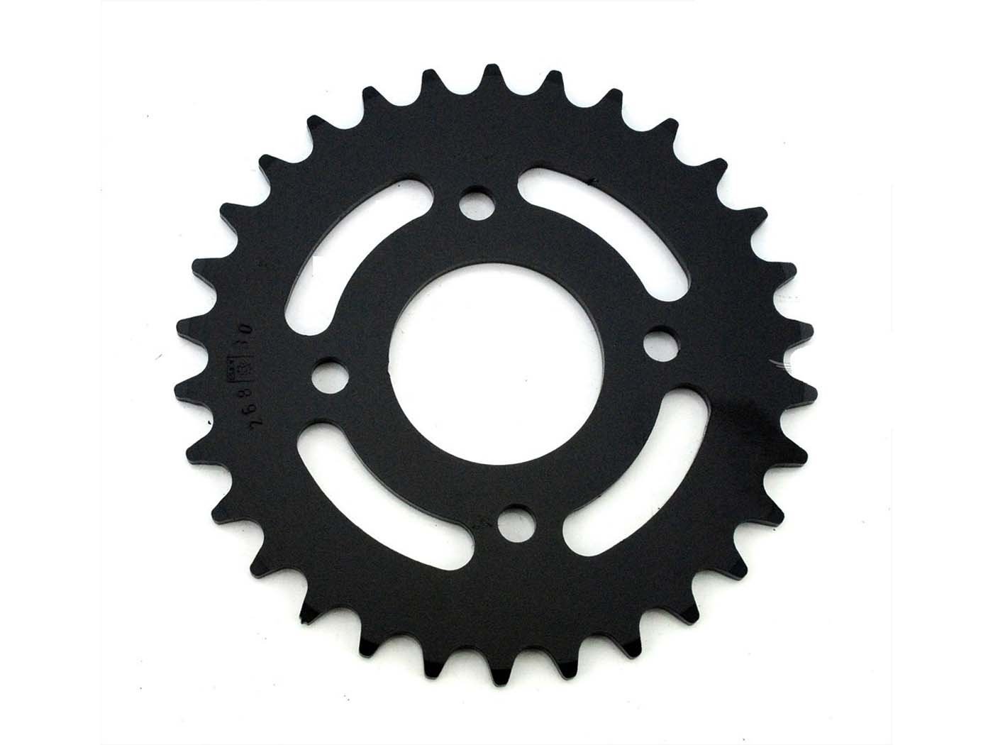 Sprocket Esjot Reinforced 30 Teeth Black For Hercules Prima 1, 2, 3, 4, 5, 6, MP MF M HR Hobby Rider, P MX SX, Optima Pronto, Presto, Garelli Cross 40, KTM 505 Automatic, 2 Speed, Hercules, Puch, Zündapp, Kreidler