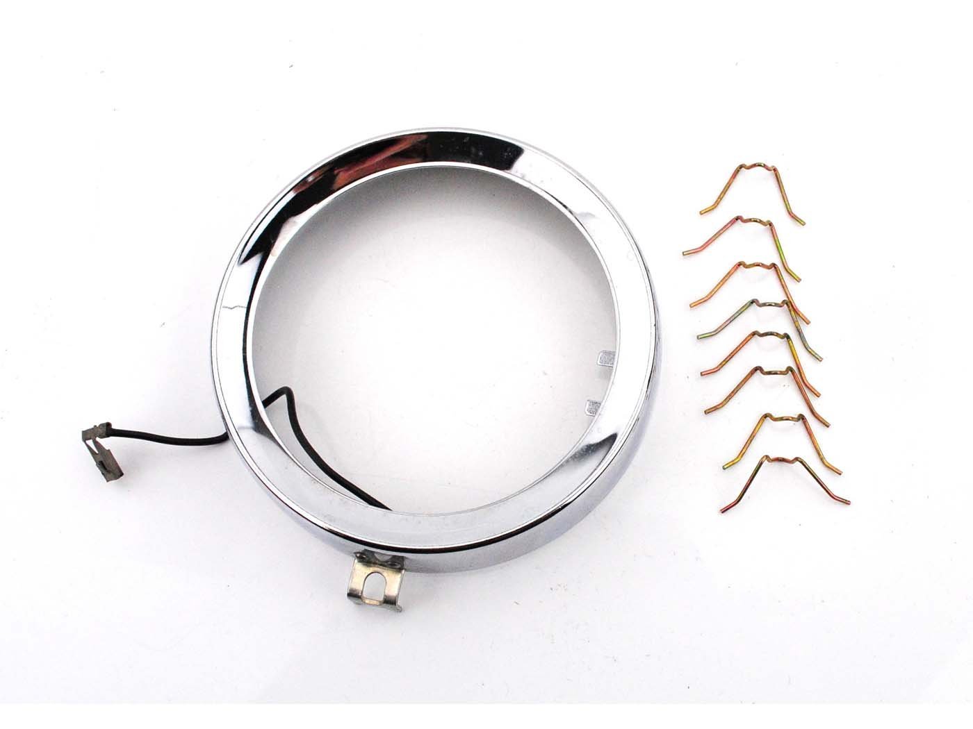 Lamp Ring Clamps Light Outlet Approx. 100mm Outer Diameter 130mm For Zündapp, Kreidler, Hercules, Puch