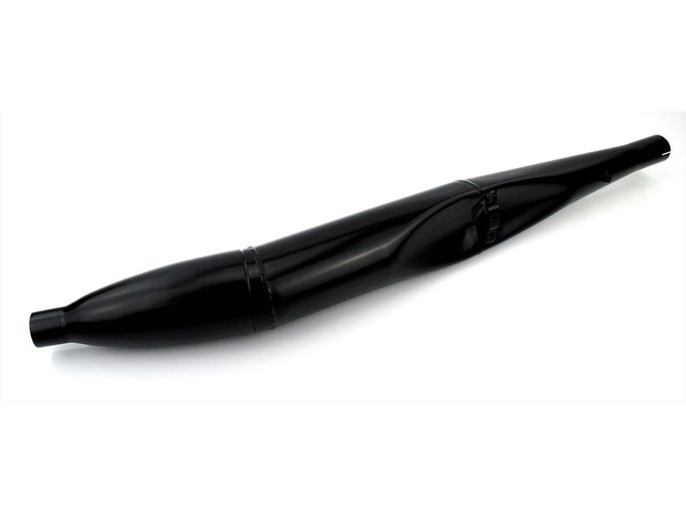 Black Exhaust Silencer For Hercules, K 125 V1, V2