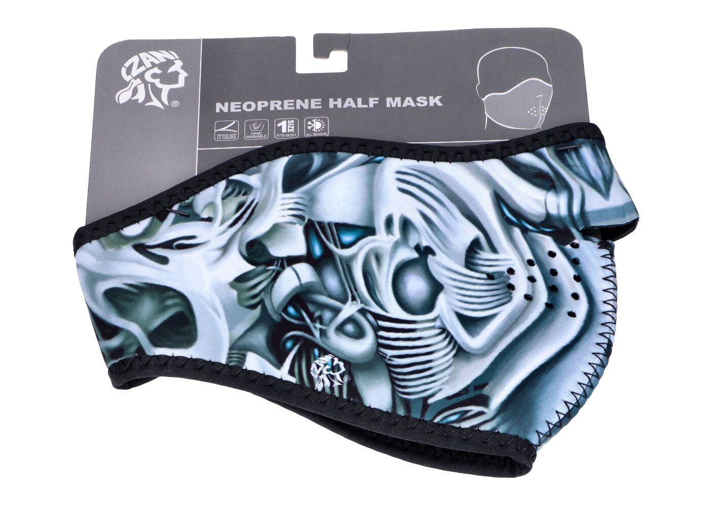 Mask ZAN Biomechanical For Chopper Motorcycle