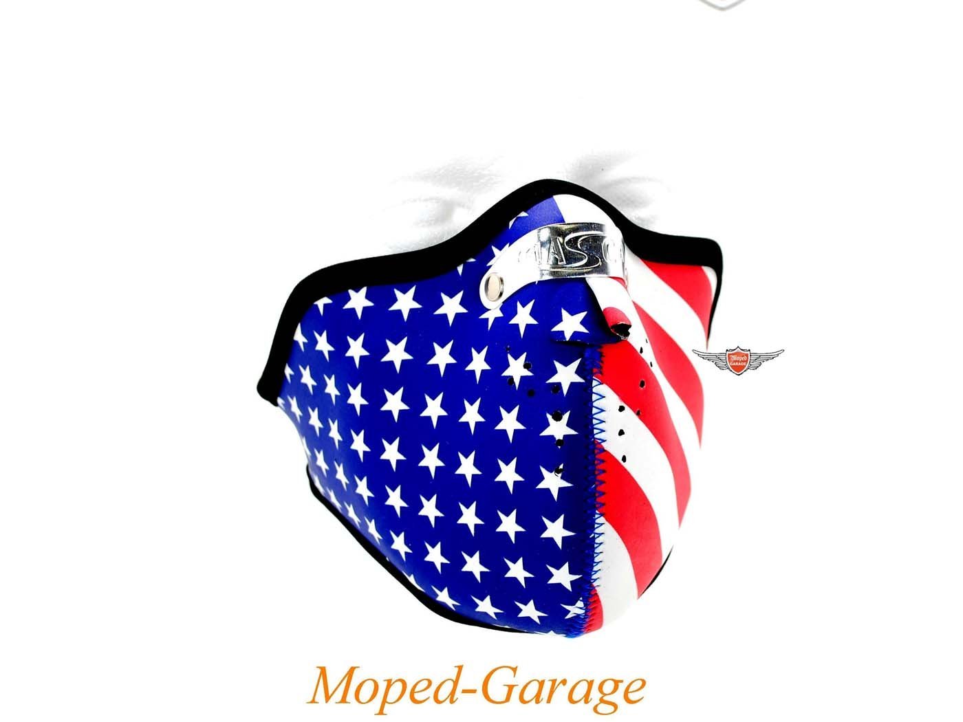 Biker Mask 2 Mm Stars And Stripes For Moped Mokick