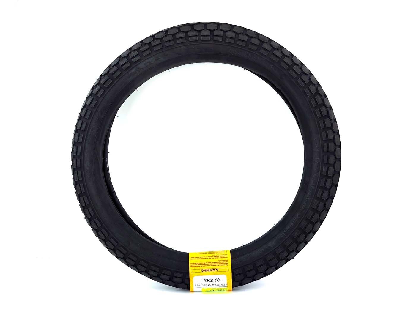 Tires Continental Black 2 3/4 - 17 47J KKS 10 For Kreidler Florett K 54, Zündapp KS GTS C, Hercules 50 MK Ultra, Puch, DKW, KTM