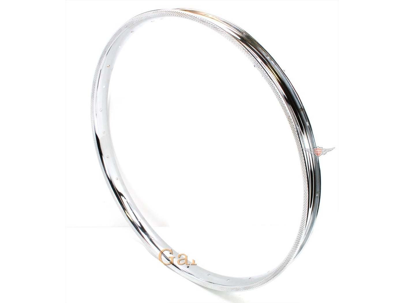 Rim 1.2 X 19 Inch 28 Hole Chrome For Solex, Mobylette