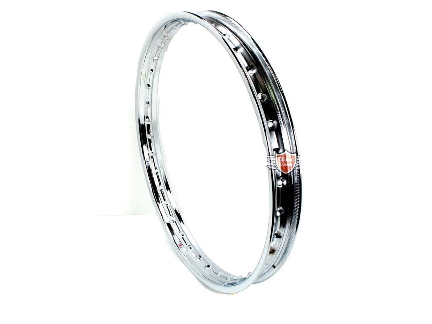 Wheel Rim 1.20 X 17 Inch 36 Hole Punched Chrome For Kreidler MF, MP, Flory, Zündapp ZR, 447, Hercules Hobby Rider, P 1, MP 2, 4, M 5, DKW Mofa Moped 511, 513, 634, 632, Sport 534, Puch