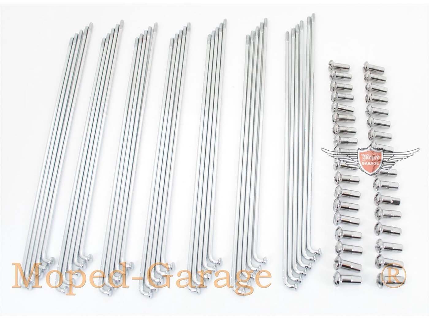 Spokes Chrome 183mm 3mm With Nipple 6mm 16mm 9mm For Honda, MT 5 50