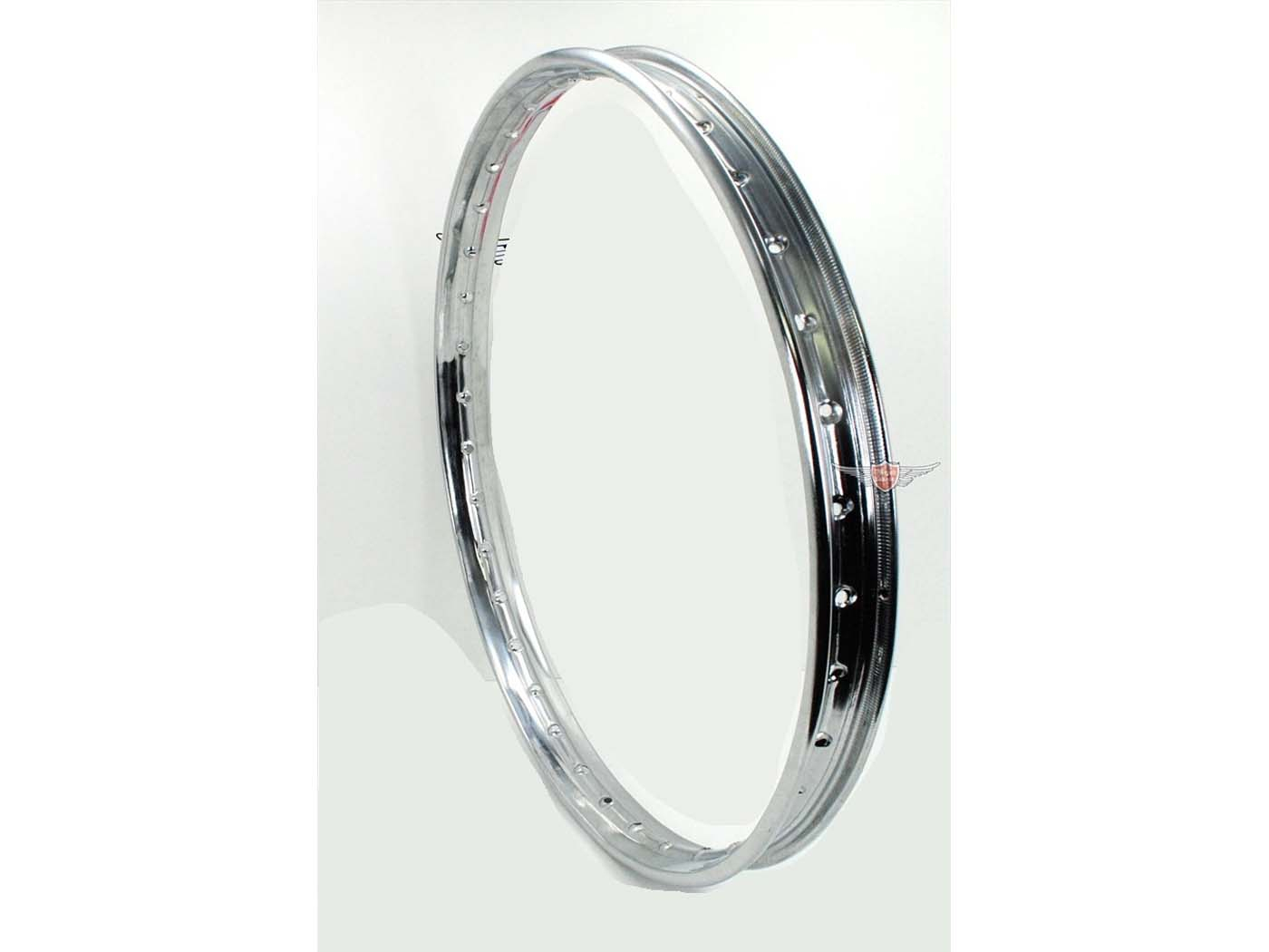 Chrome Rim 1.20 X 19 Inch 36 Hole 5.30mm Bore For Puch MS, VS, VZ, MV, M, Miele K 50, DKW, Göricke, Gritzner, Sachs, Hercules