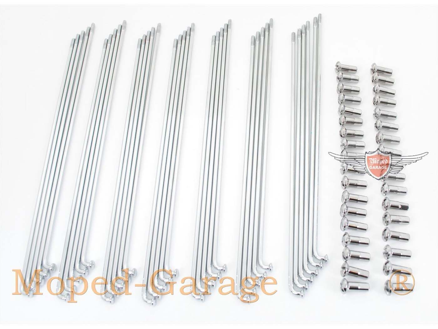 Spokes, Nipples 18 Pieces 187mm 190mm Diameter 3mm Installation 5mm For Zündapp Automatic Moped Type 442