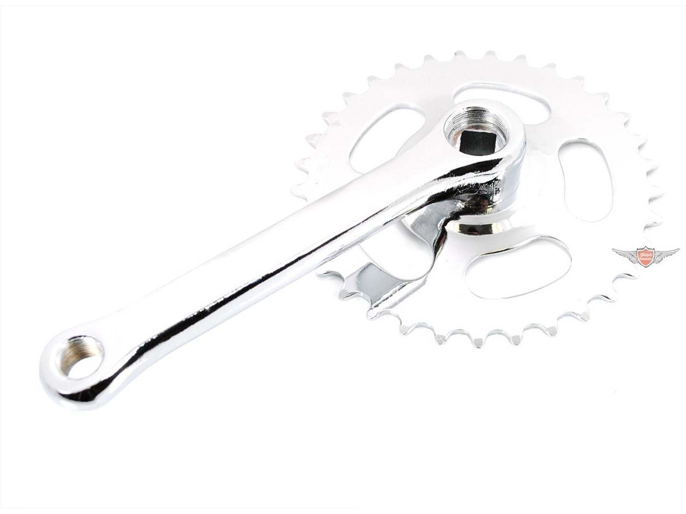 Pedal Crank Right With Silver Sprocket For Velo Solex