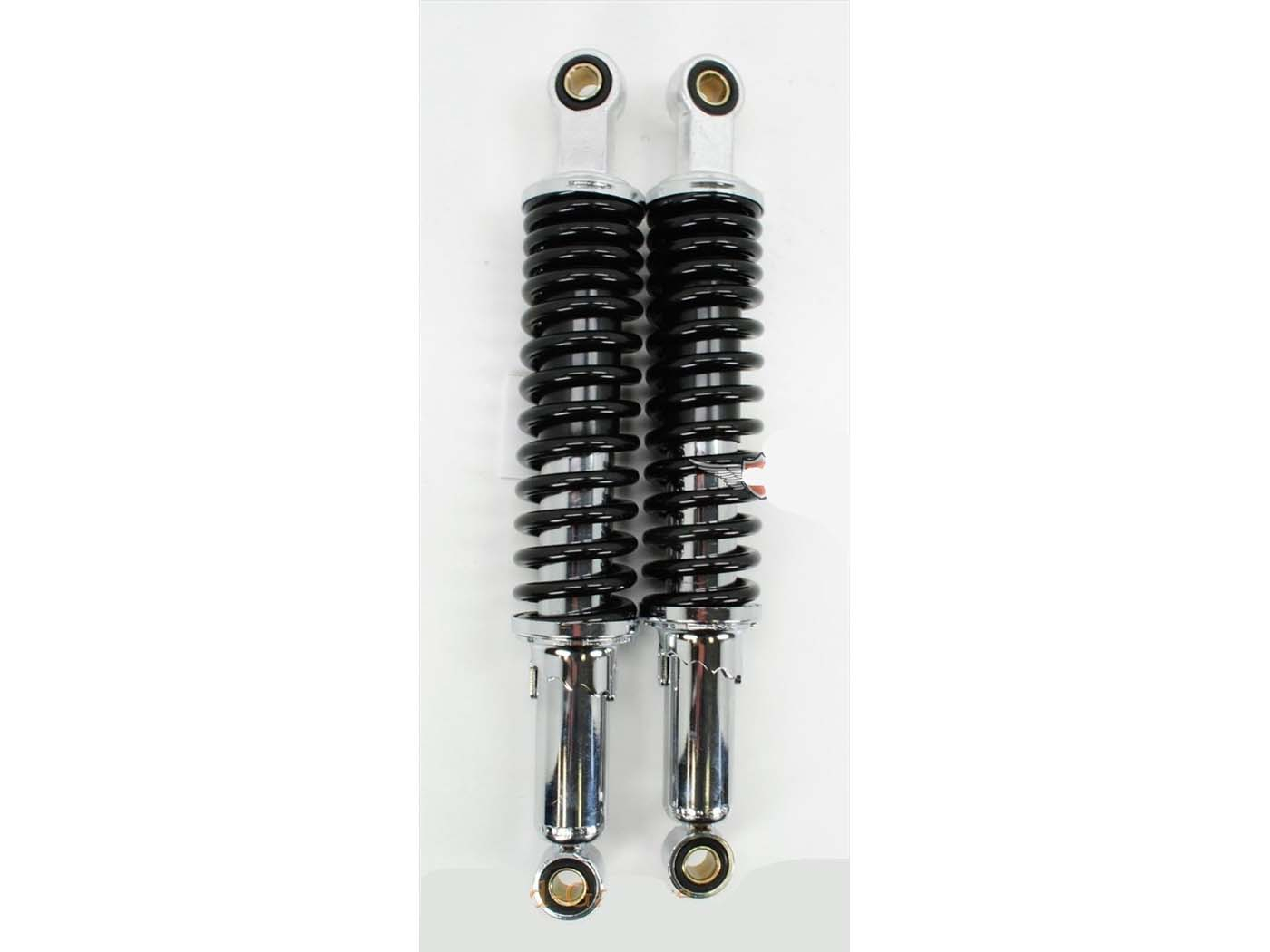 Shock Absorber Set 335mm Chrome Black