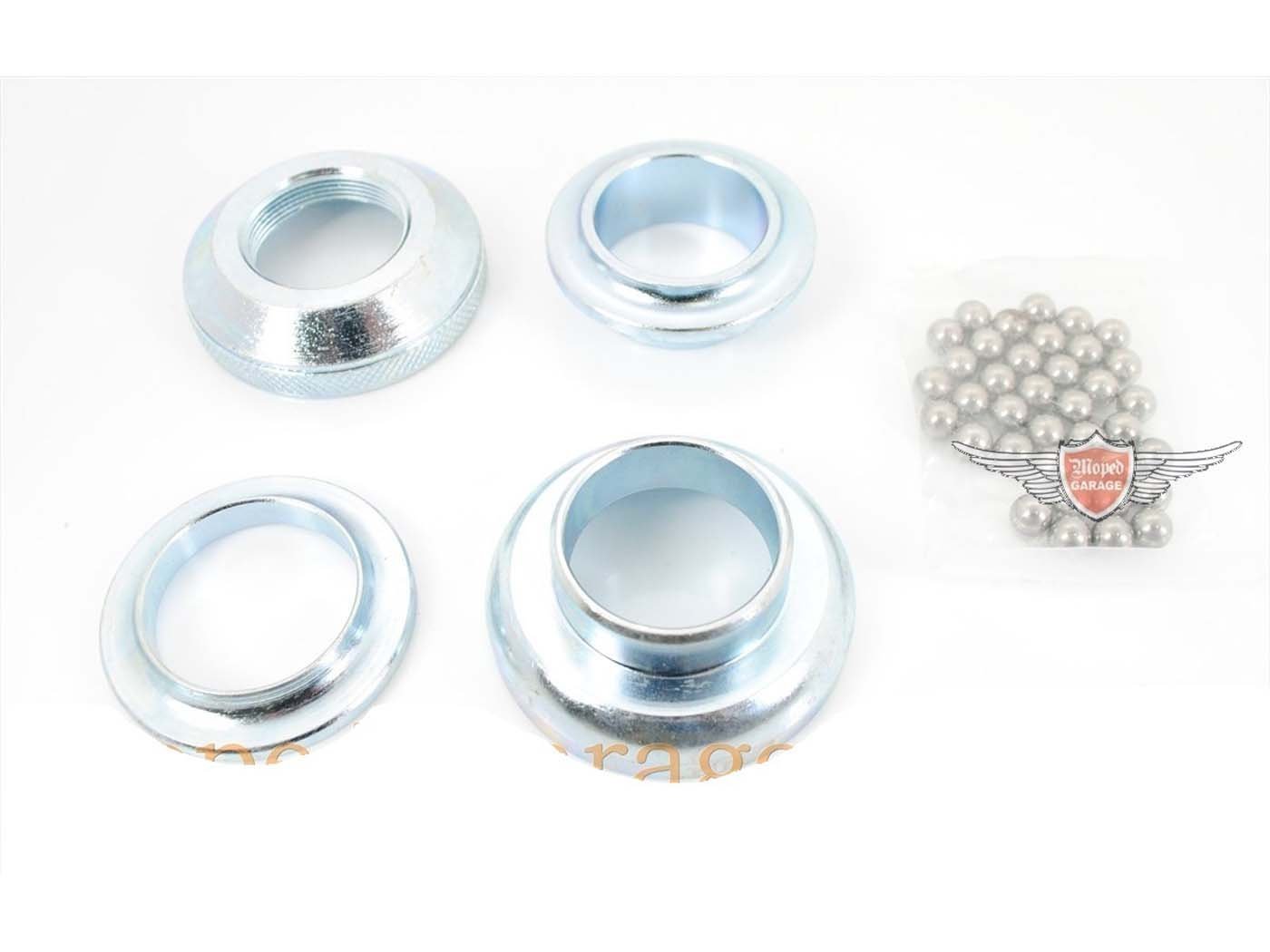 Steering Head Bearing Set Steel Silver For Hercules K 50, MK 1, 2, 3, 4, Ultra, Supra 4 GP