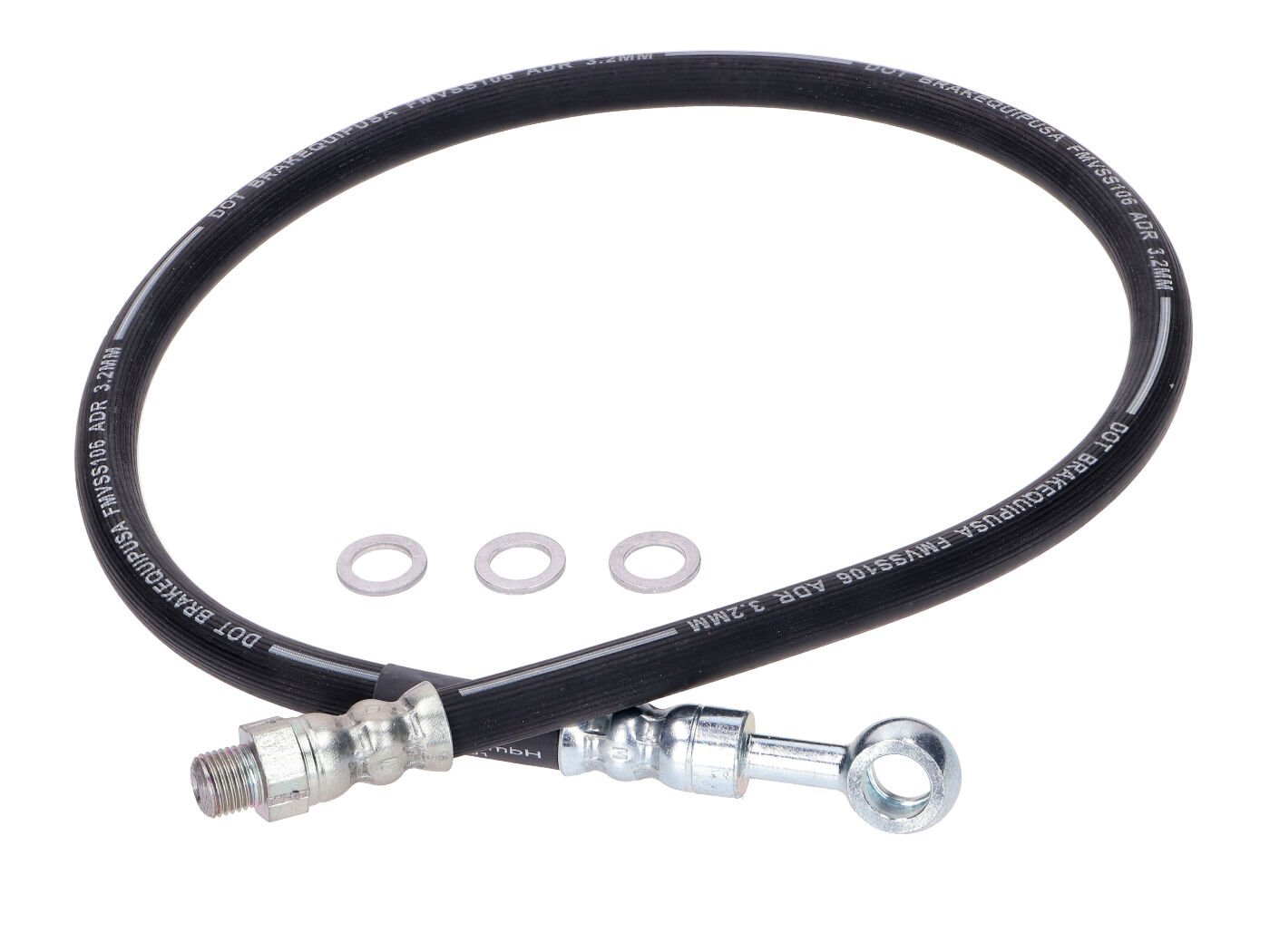 Brake Line MOGA 685mm Black With Sealing Washers For Puch, Monza 4 SL, 6SL