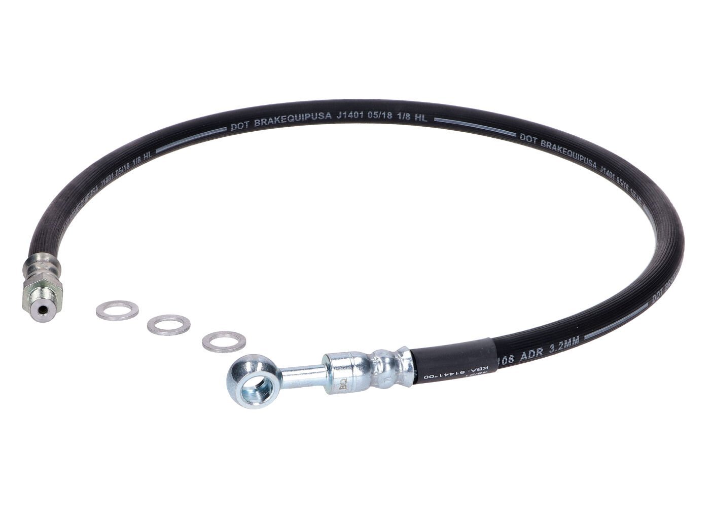 Brake Line MOGA Black 675mm For Puch Monza 4 GP, XL, Imola