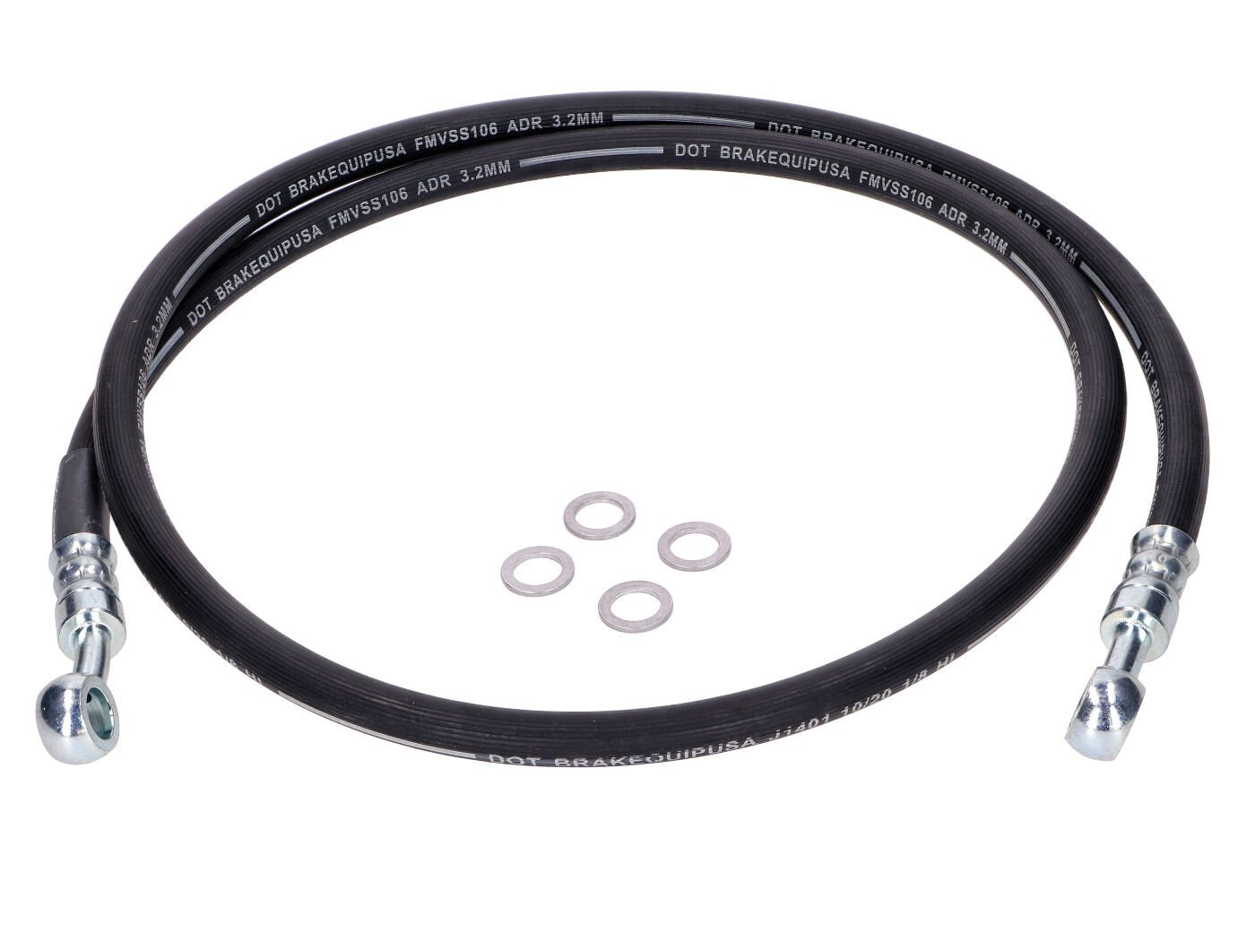 Brake Line MOGA Rubber Black For Yamaha DT 80 LC, LC II