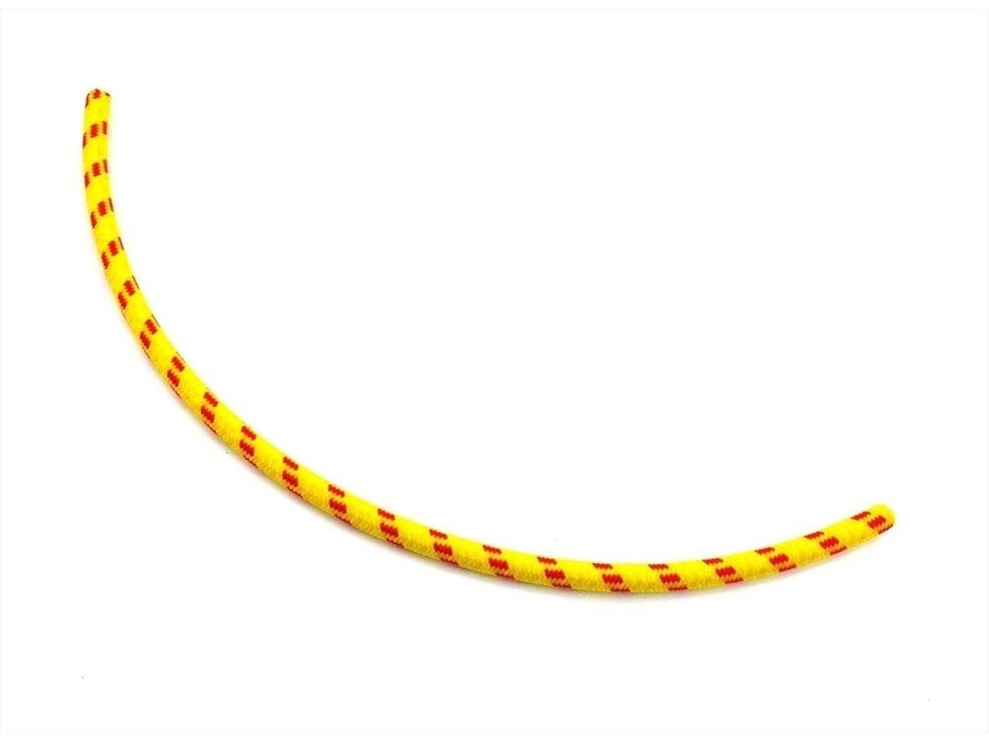 Ignition Cable Goebel Textile Braiding Black-red 30 Cm 7mm For Zündapp, Kreidler, Hercules, Puch, Miele, DKW, Rixe, Göricke, Göbel, Sachs, NSU, Victoria