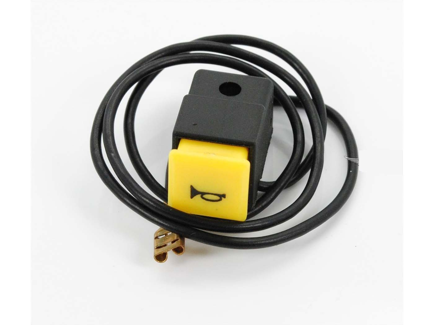 Horn Button ELEC Plastic Yellow For Piaggio Vespa Ciao, Citta