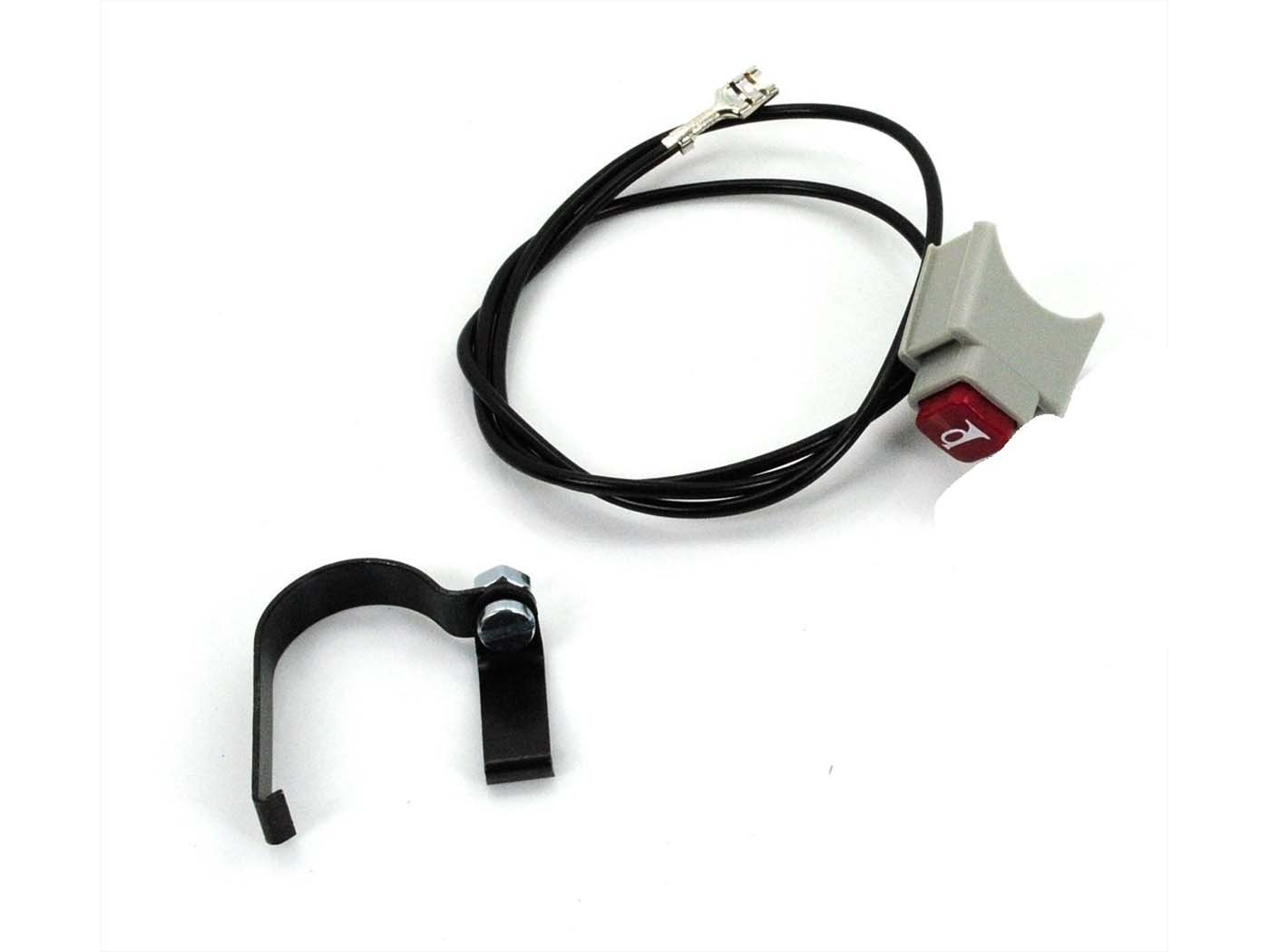 Horn Switch With Cable Gray For Peugeot 103