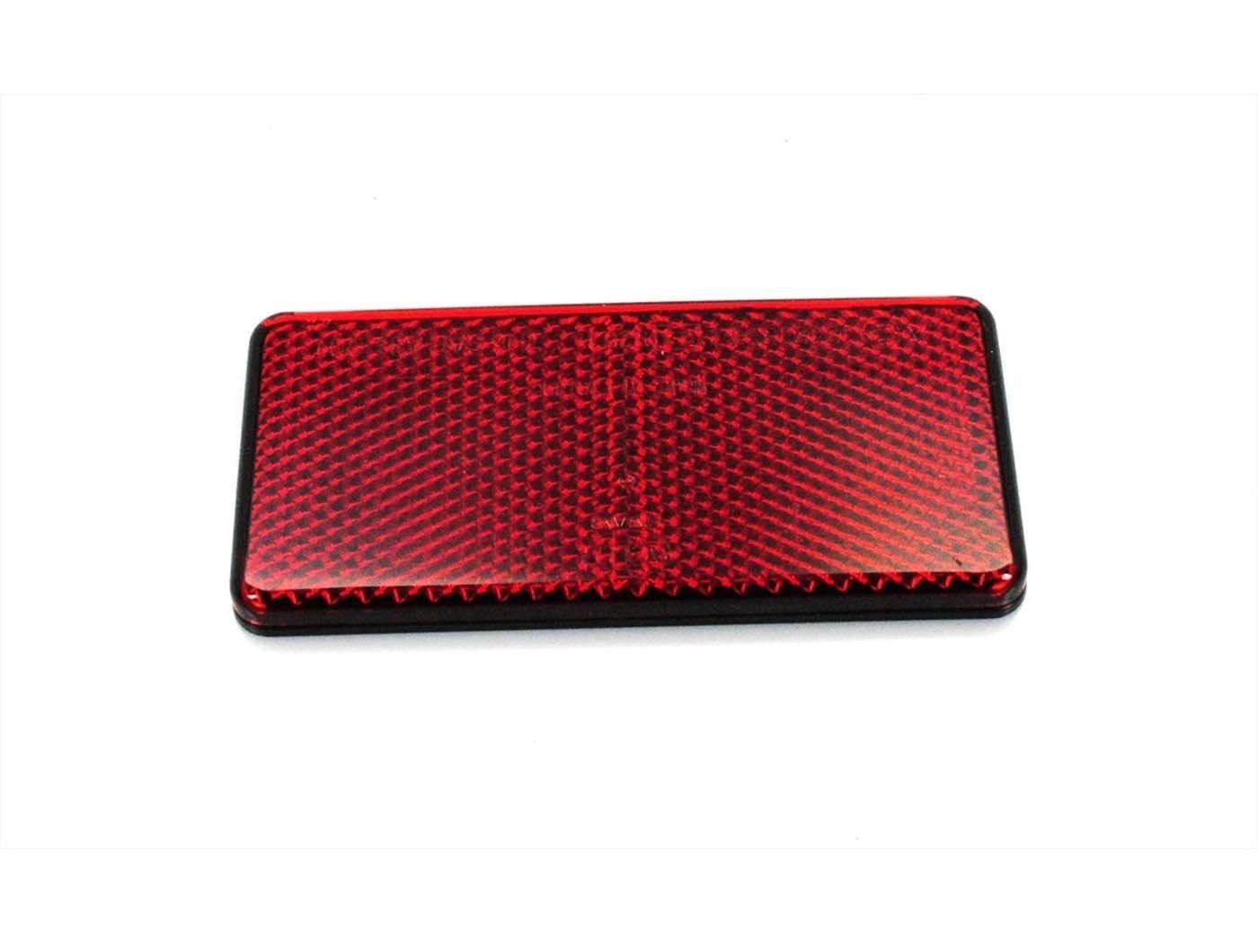 Reflector Hella 90x45x6.5mm Square, Self-adhesive Red