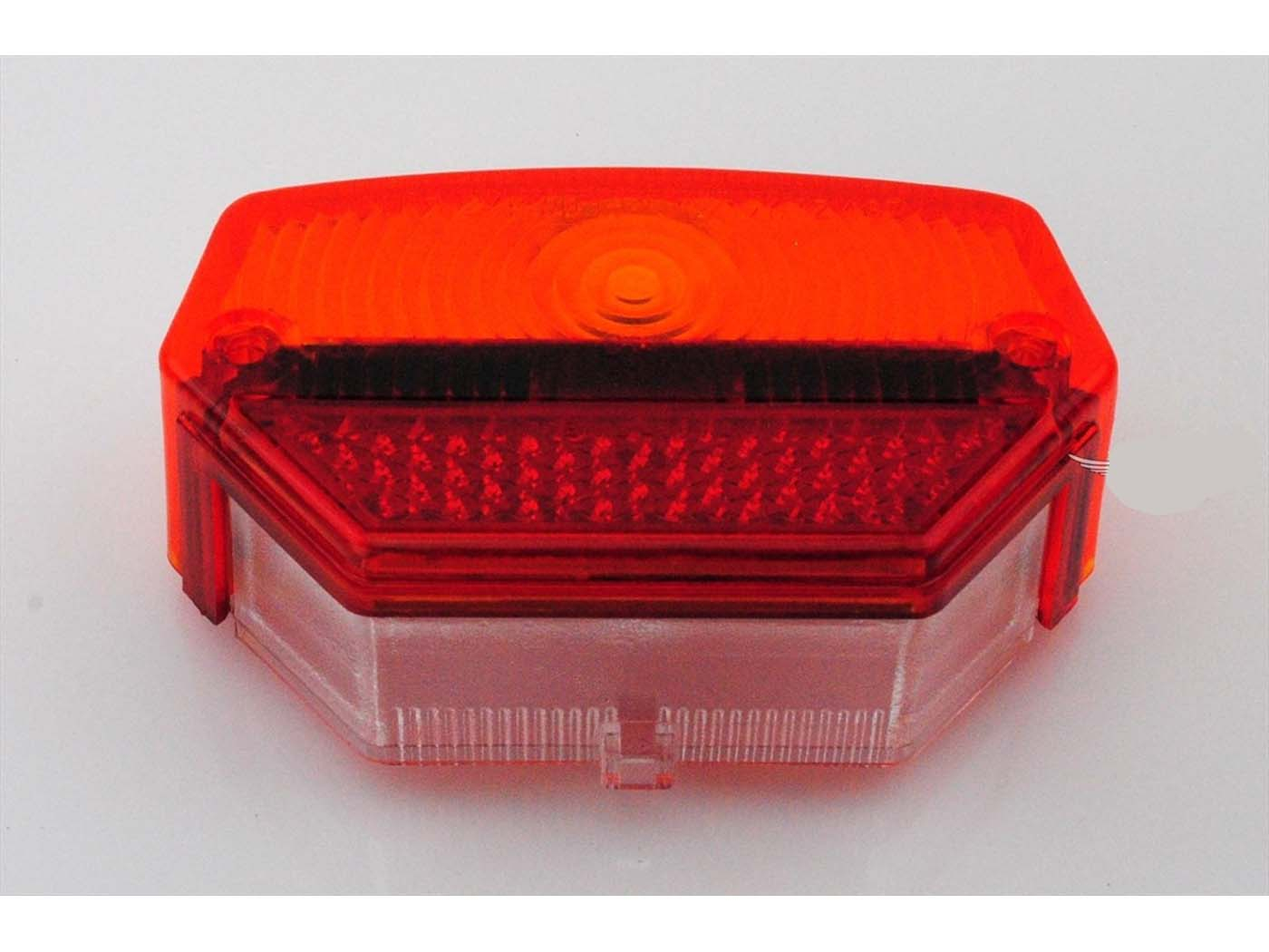 Rear Light Glass ULO 65mm 110mm Red Orange White For Zündapp, Kreidler, Hercules Moped Mokick, Puch