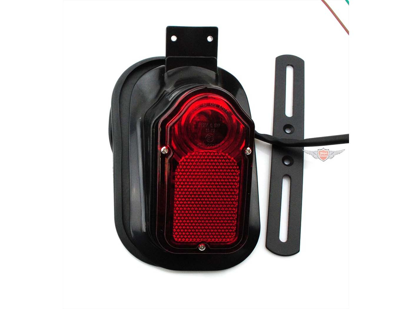 Black Tail Light Tombstone For Harley Chopper Motorcycle