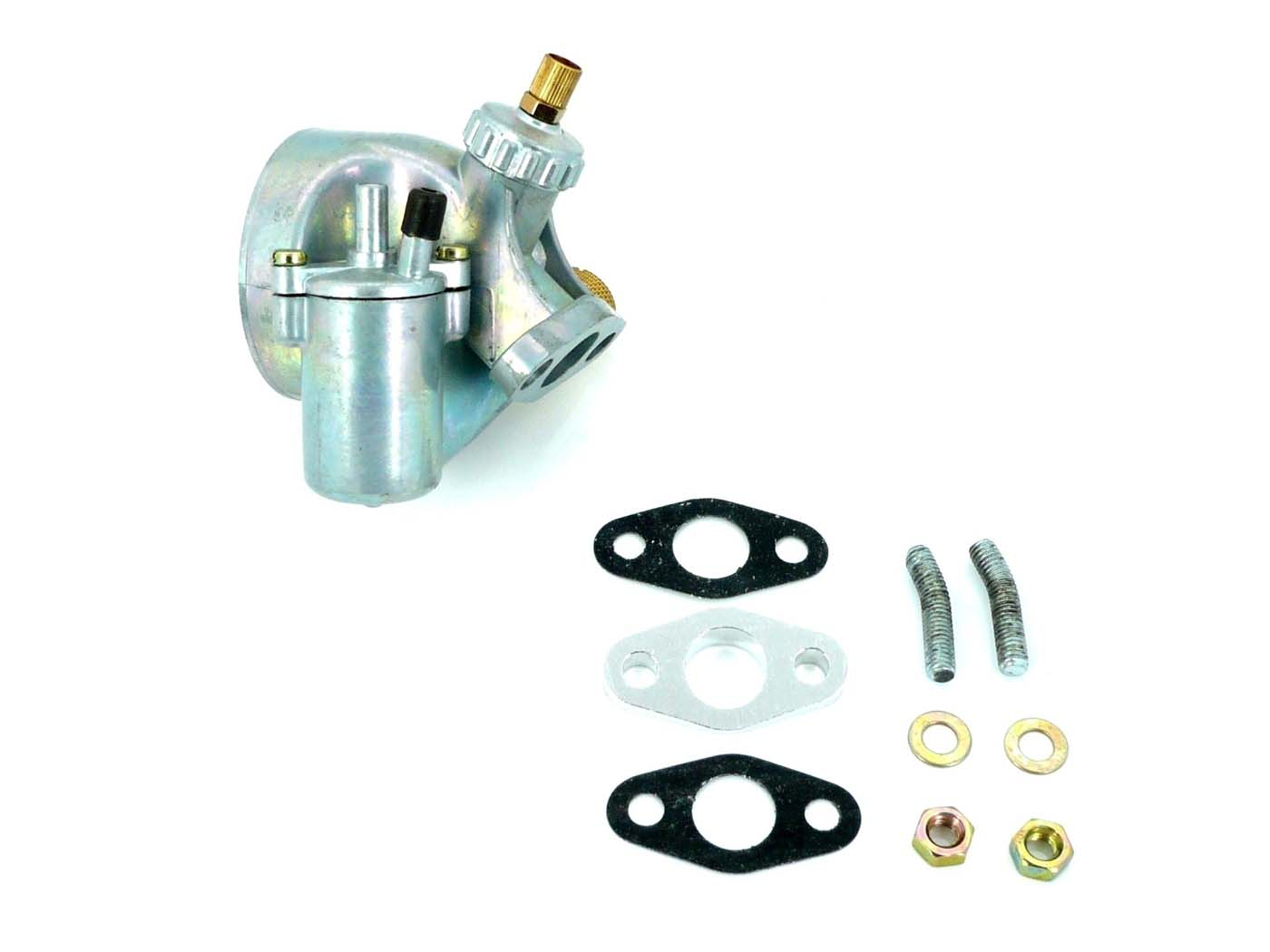 Carburetor 15mm Complete With Intake Gaskets Connection Bolt For Puch MV, MS, DS