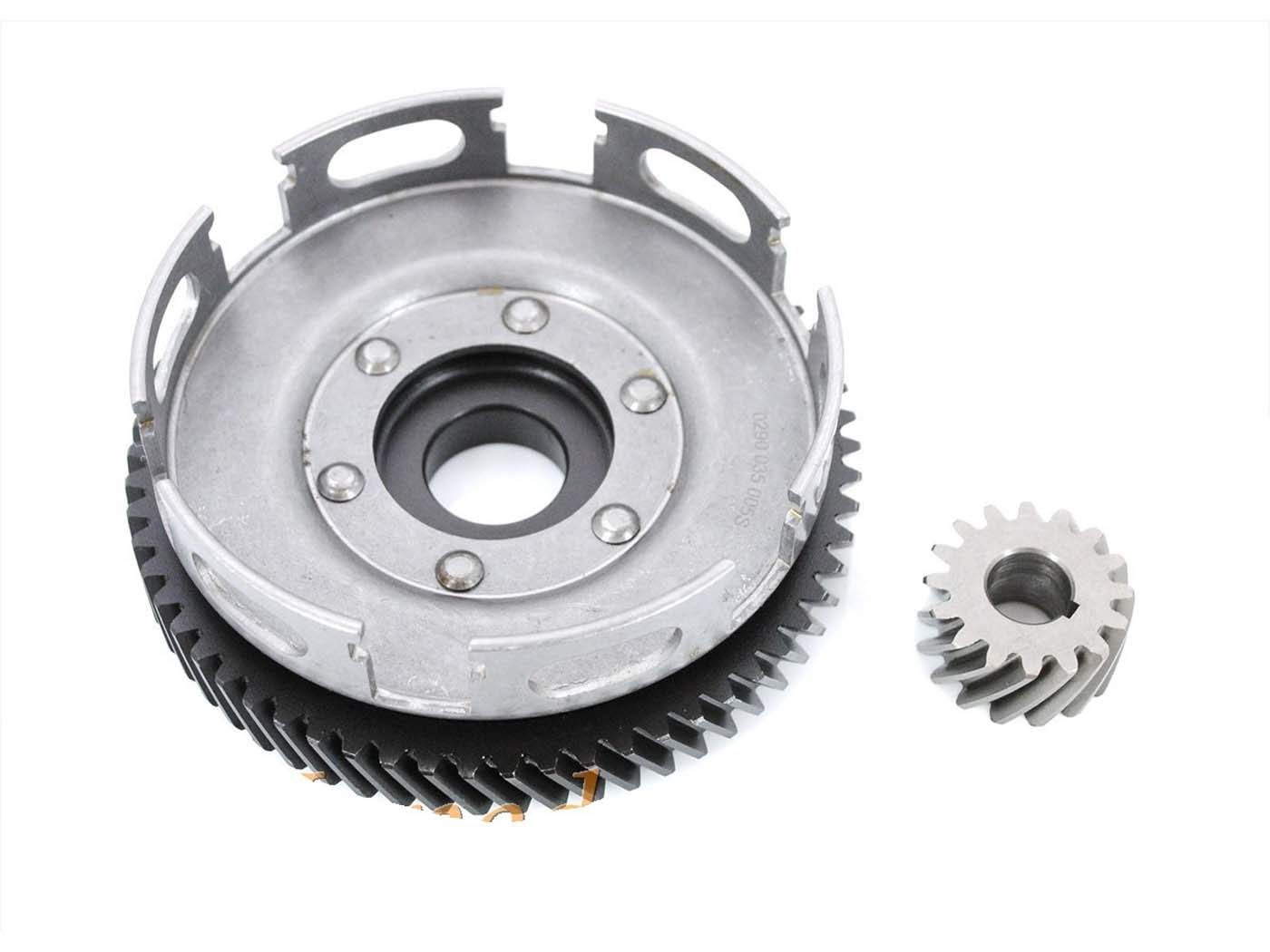 Buy now: Clutch Housing With Metal Gear For Sachs 50/2, 50/3, 50/4, Hercules, Miele, DKW, Rixe, KTM, Göricke Clutch Housing With Metal Gear For Sachs 50/2, 50/3, 50/4, Hercules, Miele, DKW, Rixe, KTM, Göricke