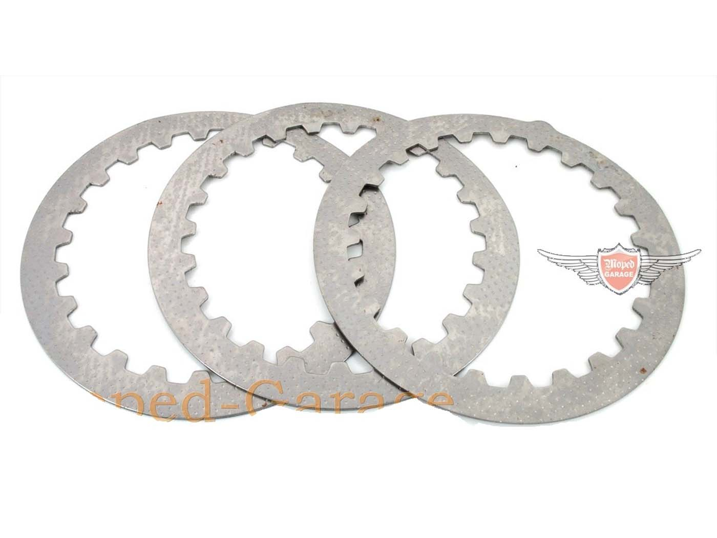 Clutch Plates Steel Plates 3 Pieces For Yamaha DT, RD 50 M, MX, FS 1