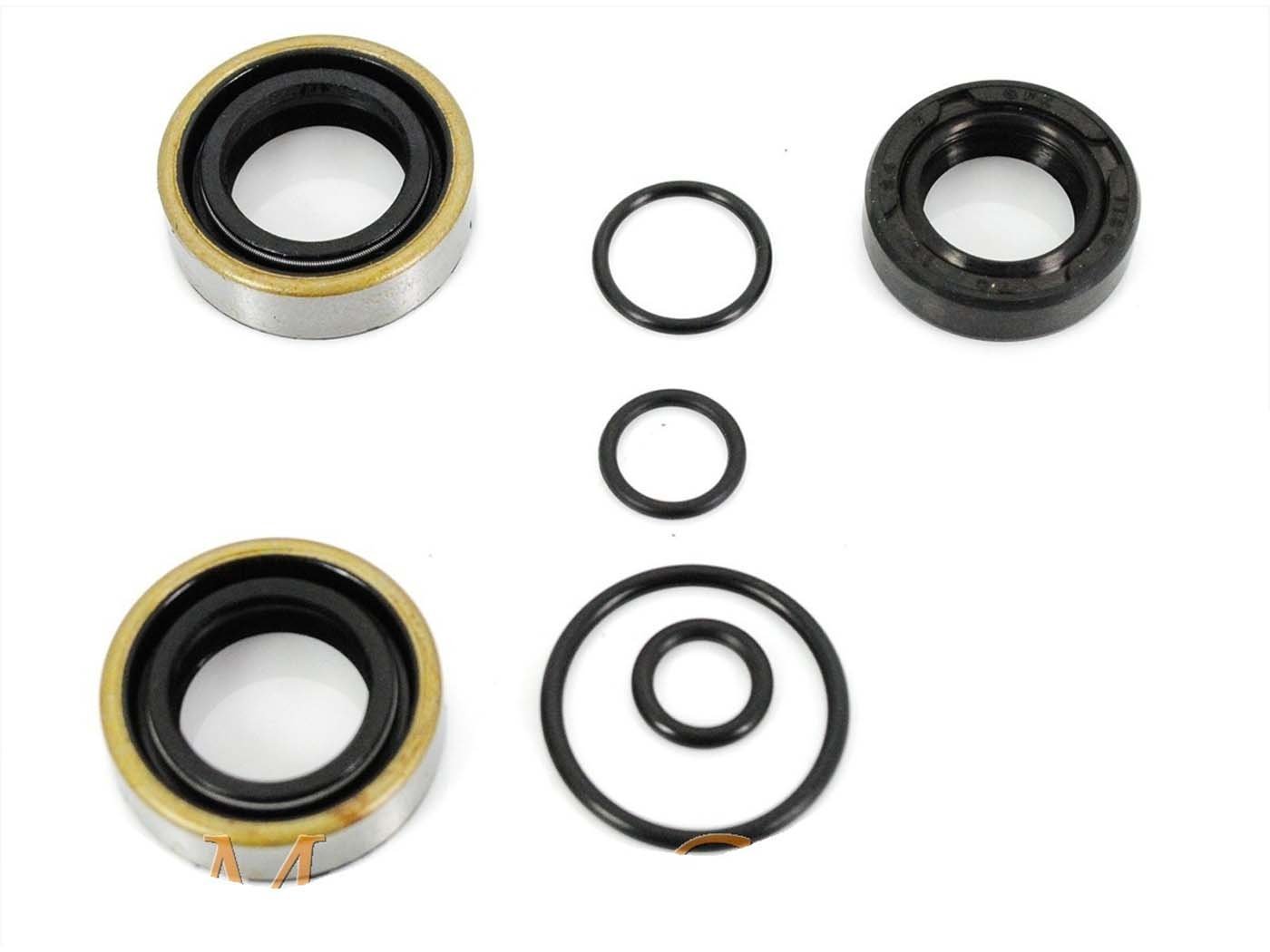 Oil Seal And O-ring Set 7-piece 17x28x8 15x24x7 22x2 13x1.5 9.5x1.6 8x2 For Kreidler, Florett, Eiertank, RS, RMC
