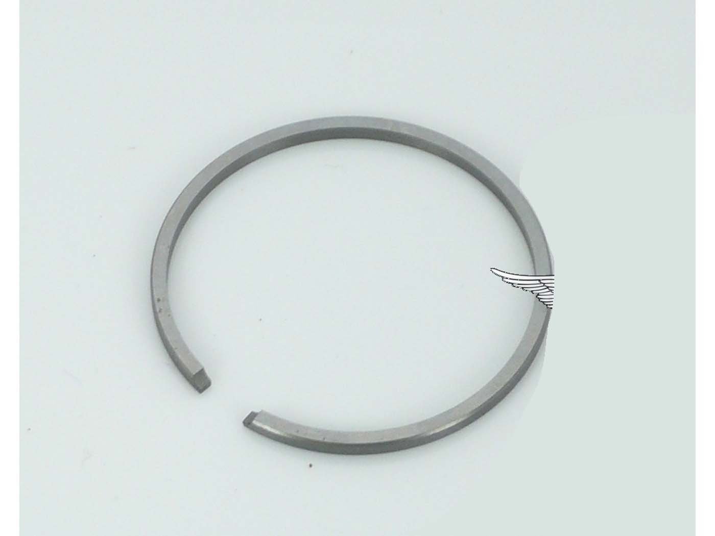 Piston Ring Rectangular Ring 39mm X 2.0mm For Moped, Moped, Mokick