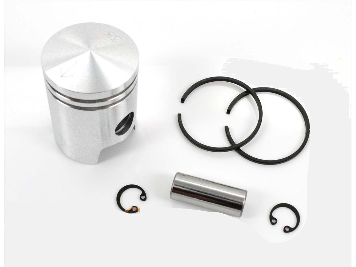 Piston Set Aluminum 38mm With Piston Pin 12mm And Piston Rings For Sachs, Hercules 219, 218, 220, Miele, DKW, KTM, Göricke, Gritzner