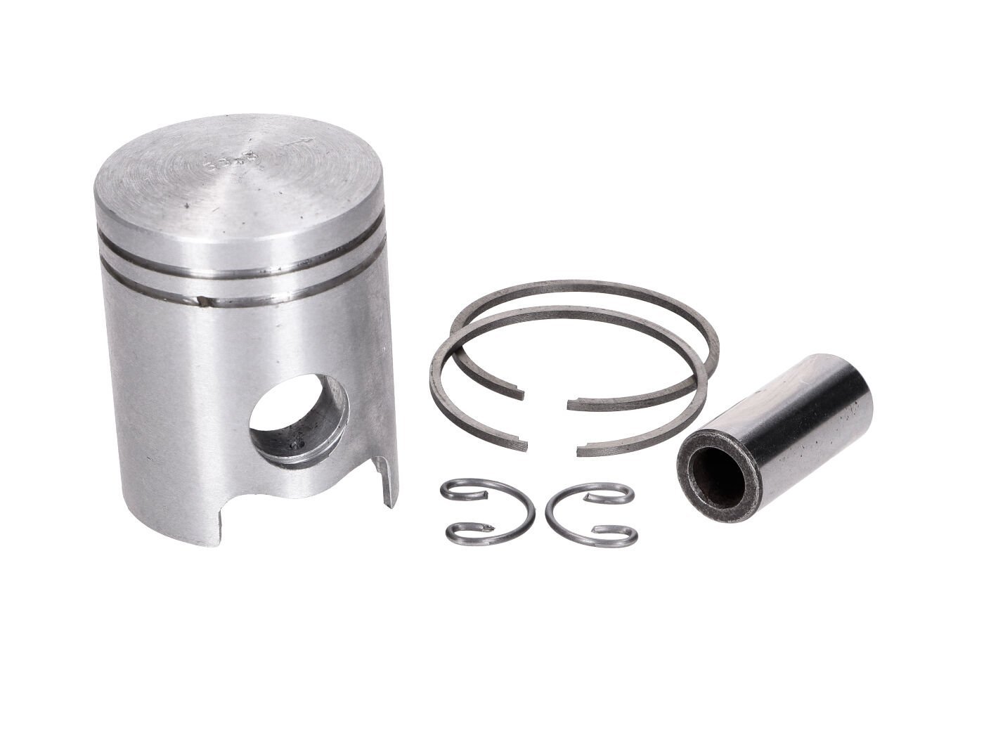 Piston Set 50cc 38.30mm With Piston Pin 12mm And Piston Rings For Dinamin, Sachs 50/4 LKH, Hercules 220, Miele, DKW, KTM, Göricke, Gritzner