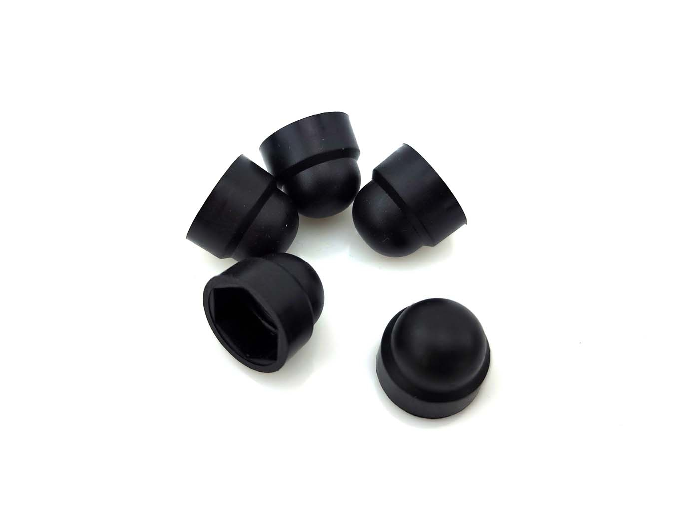Nuts Caps 5 Pieces Black For M8 Screws Wrench Size 13mm For Moped Mokick