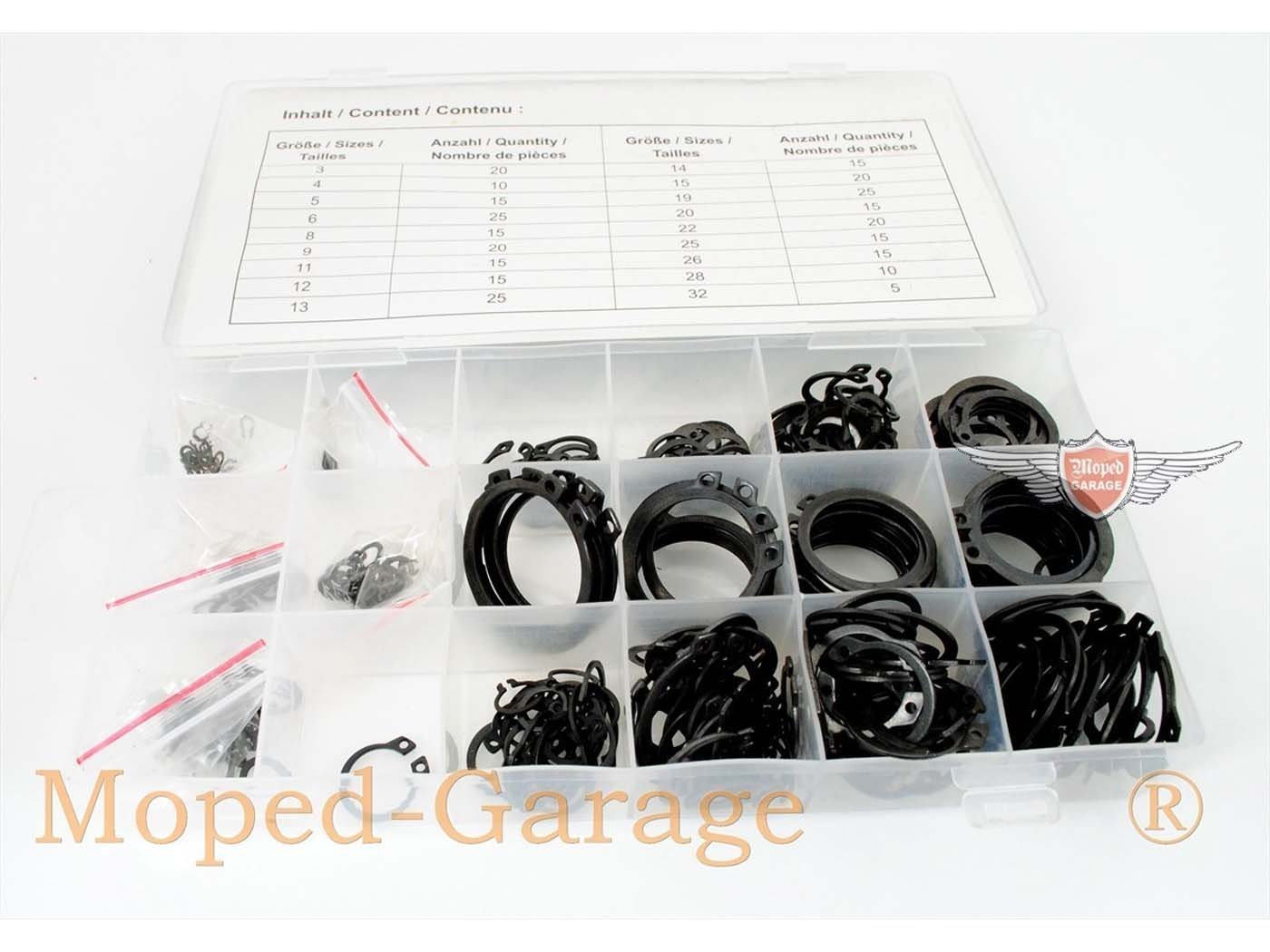 Circlip / Circlip Assortment Box 300 Parts