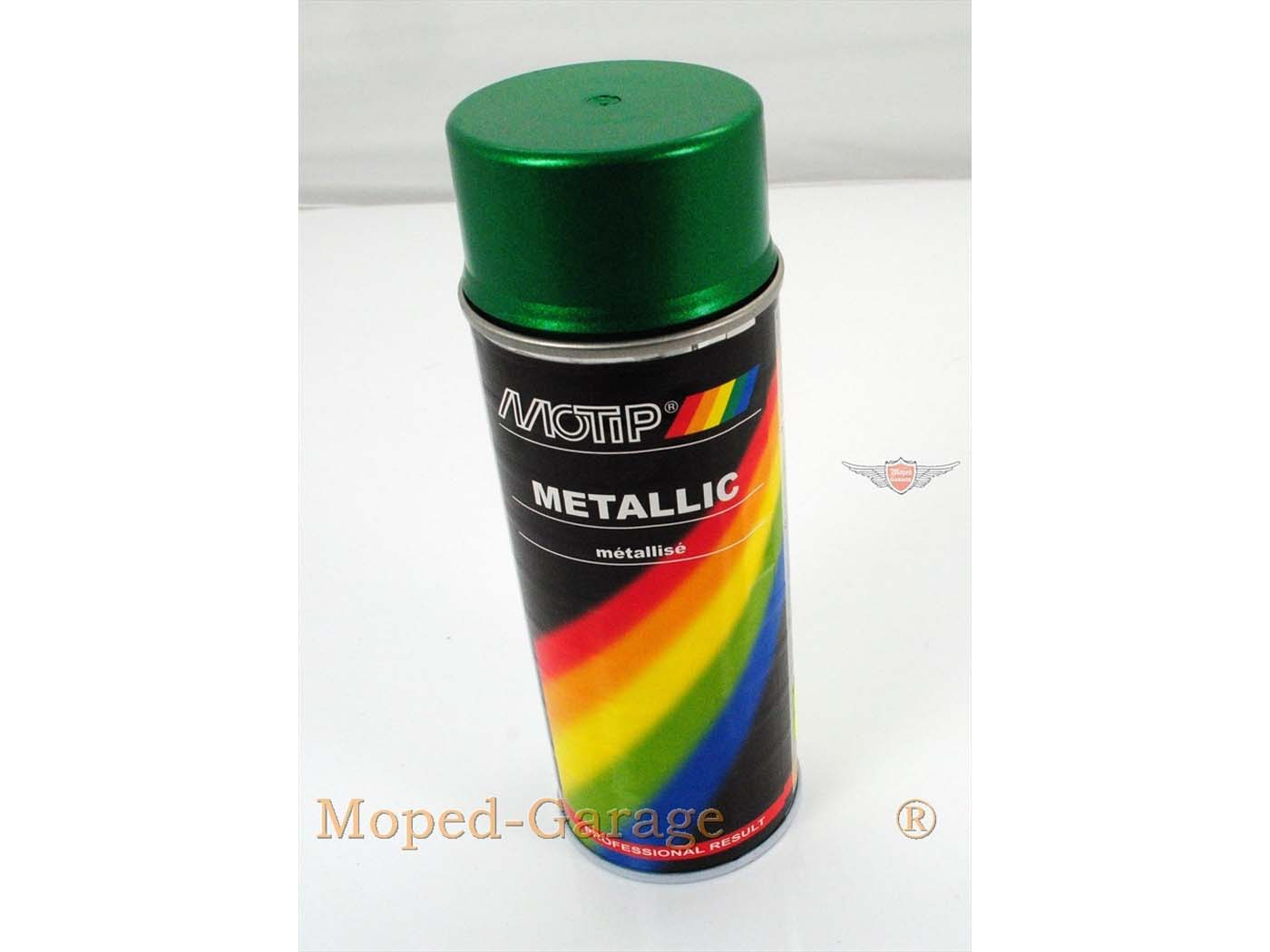 Moped Motip Paint Spray Can Spray Can Green Metallic 400ml